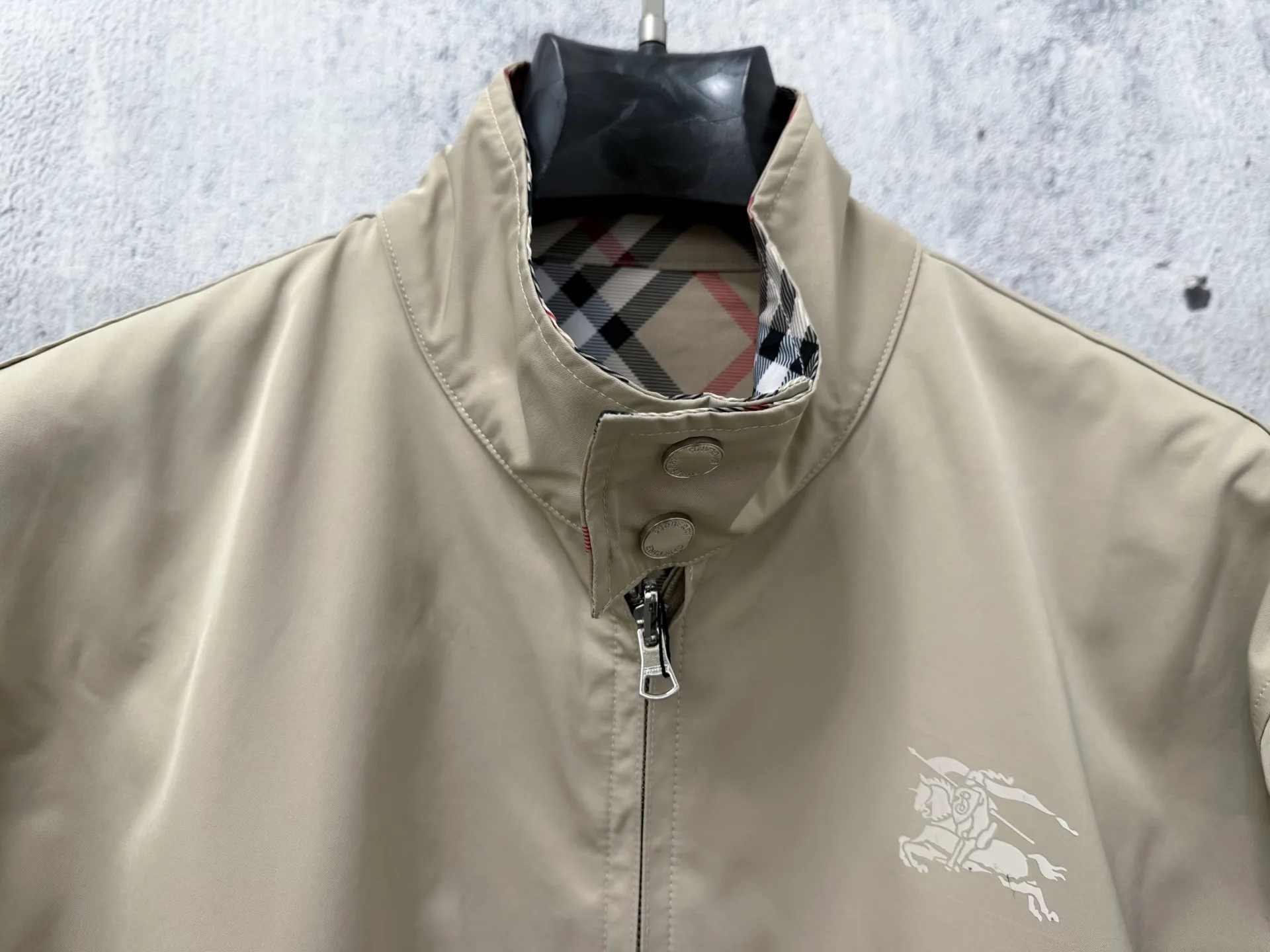 Reversible Vintage Check Hooded Jacket D28524855 — view 6