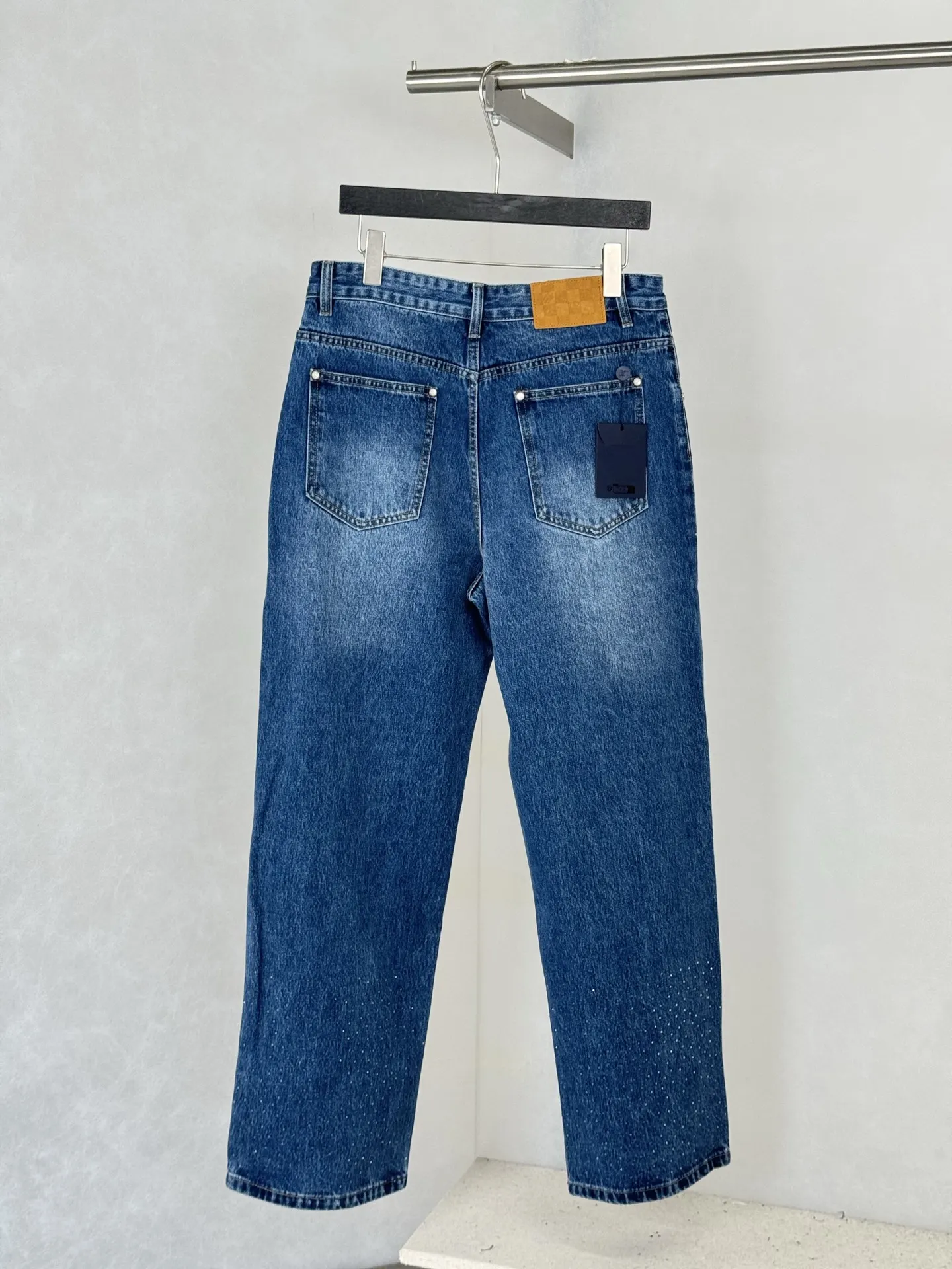 Crystal-Embellished Straight-Leg Jeans D28521228 — view 2