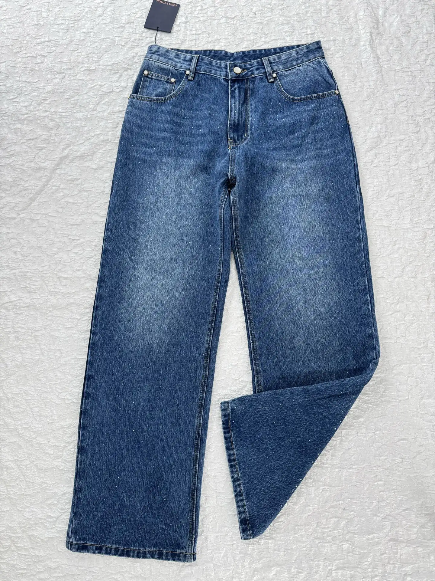 Crystal-Embellished Straight-Leg Jeans D28521228 — view 3