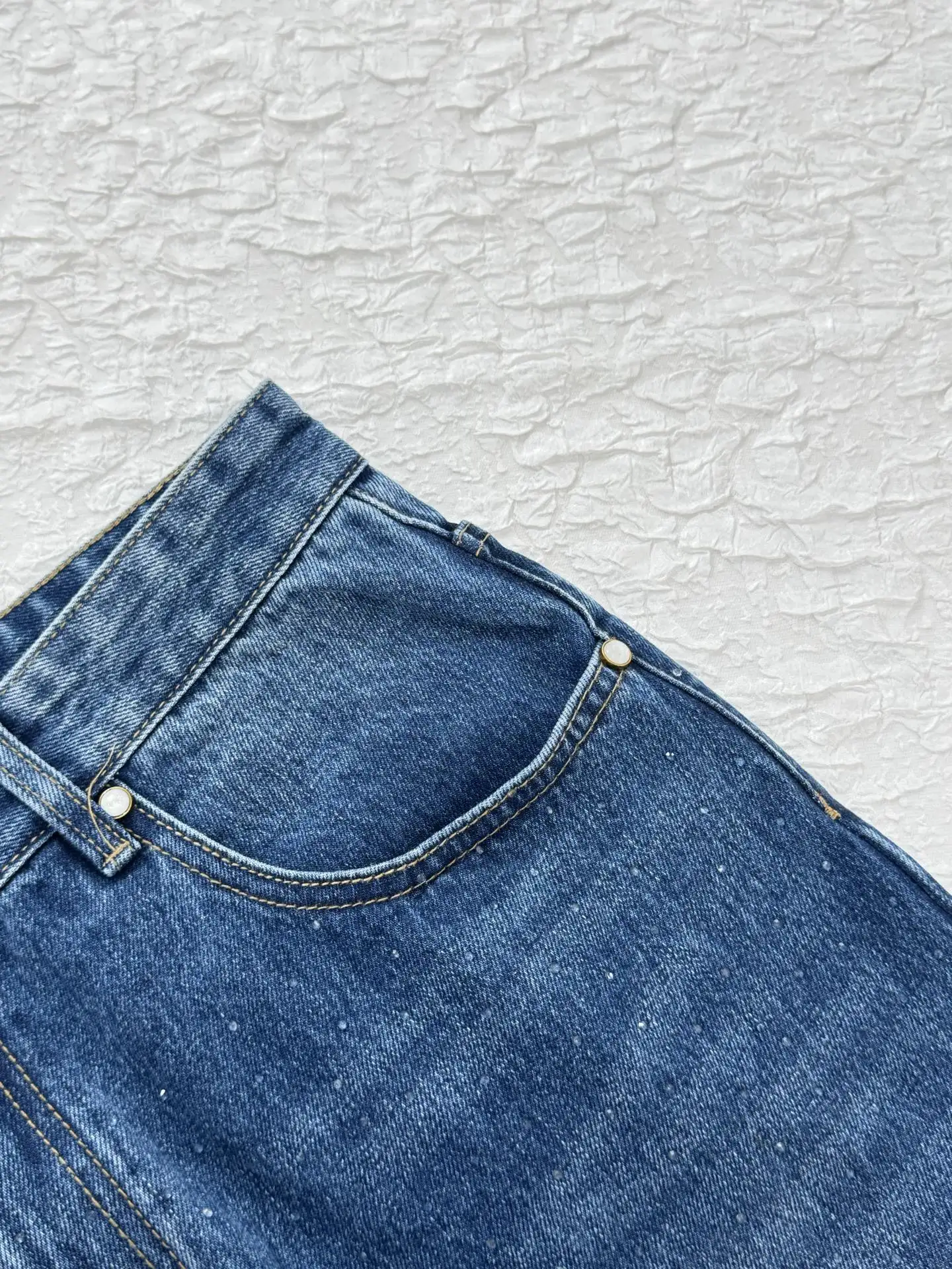 Crystal-Embellished Straight-Leg Jeans D28521228 — view 7