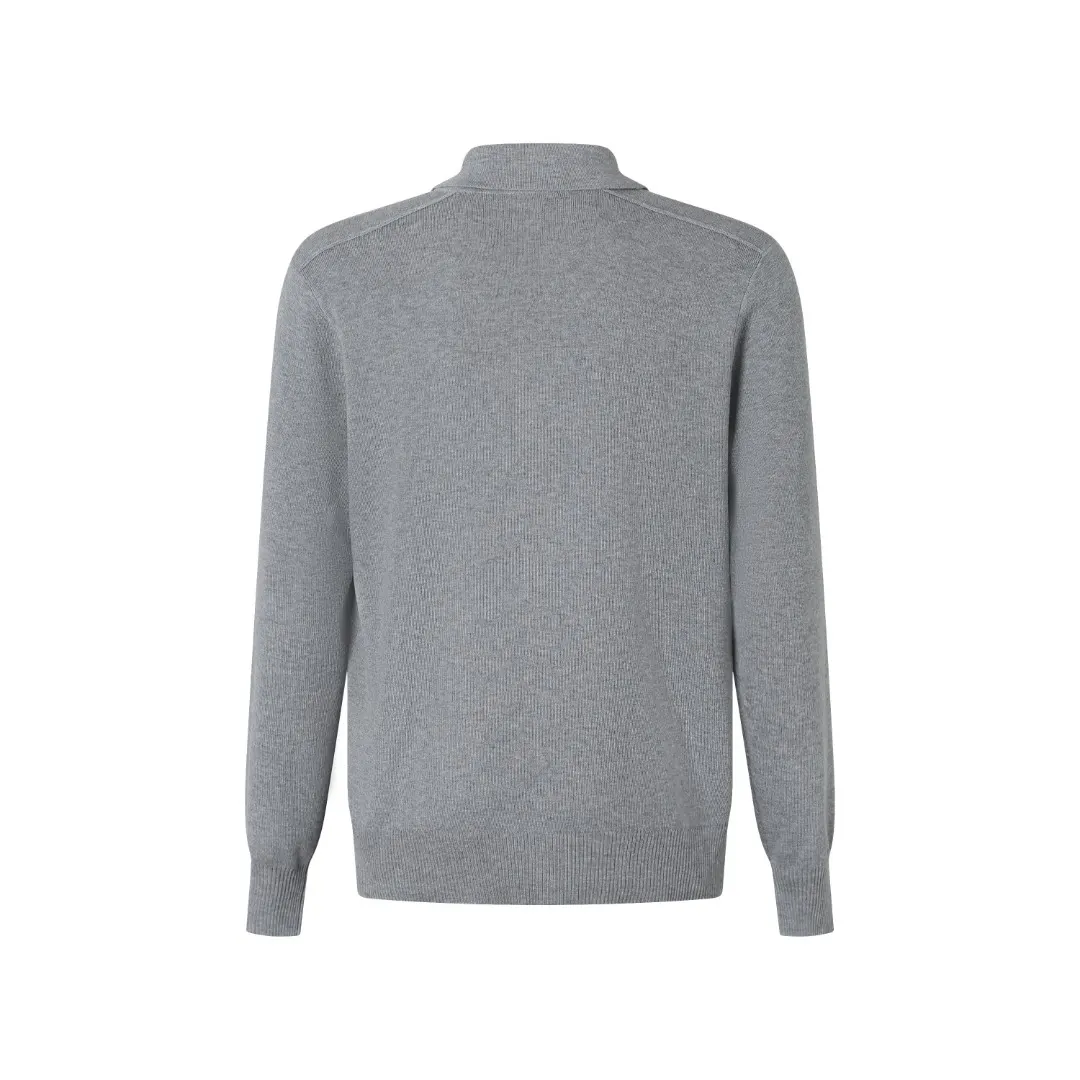 Check-Trim Wool-Blend Knit Cardigan D28524882 — view 3