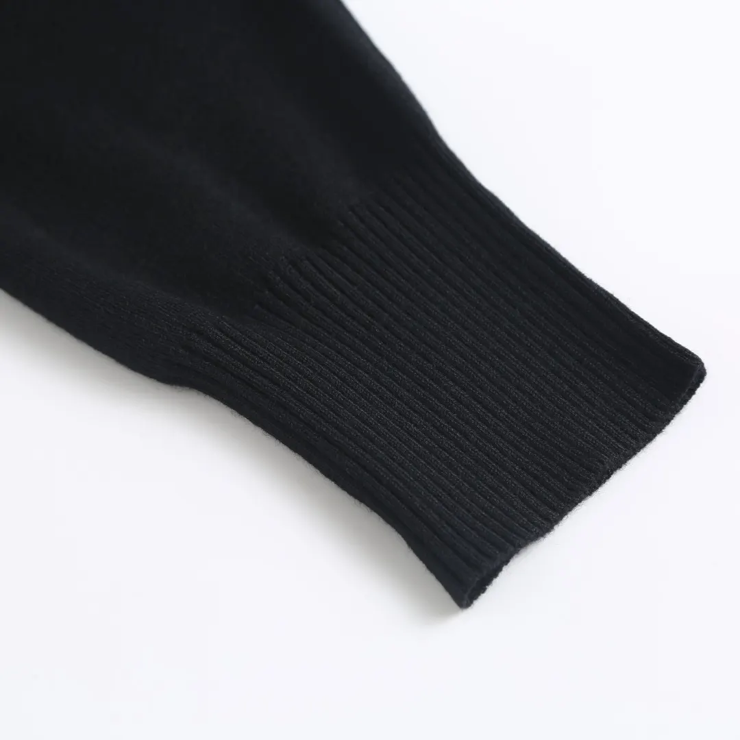 Check-Trim Wool-Blend Polo Cardigan D28524881 — view 8