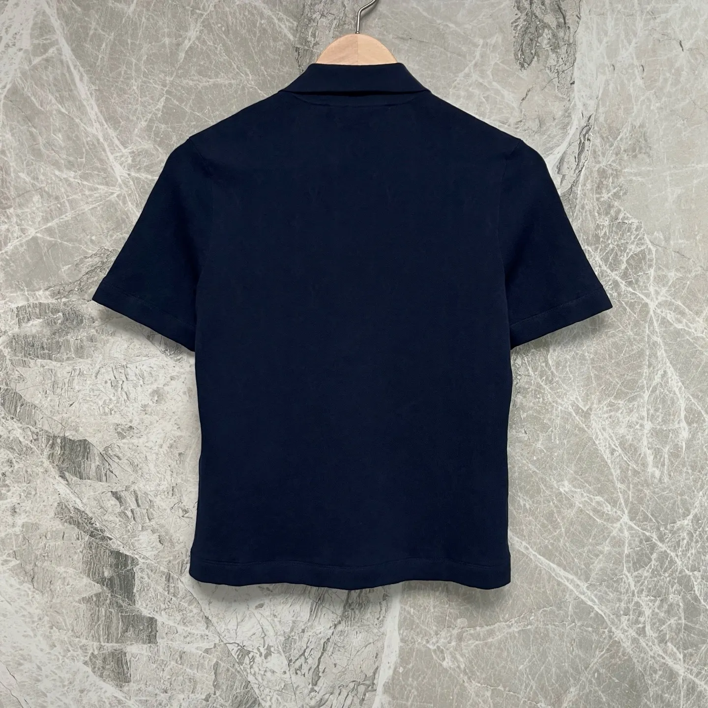 Monogram Piqué Cotton Polo Shirt D28524041 — view 2