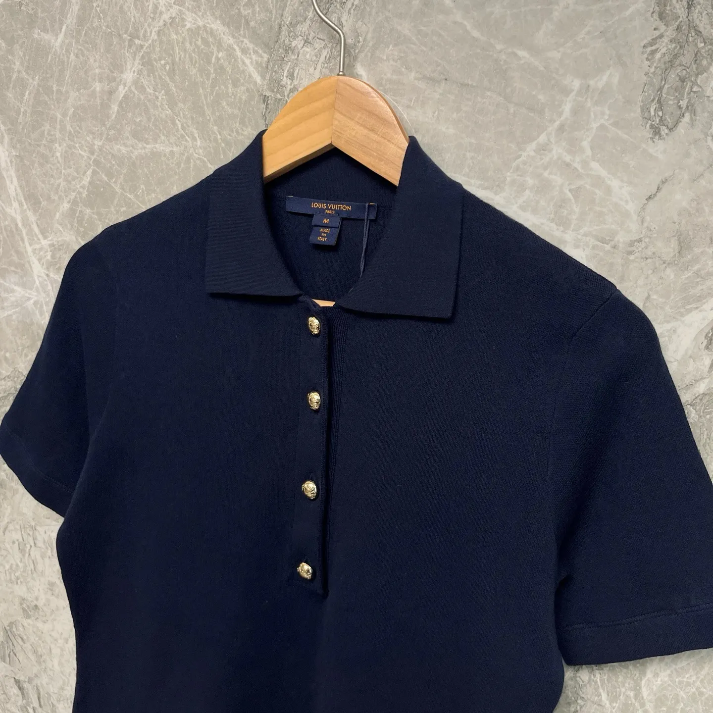Monogram Piqué Cotton Polo Shirt D28524041 — view 3