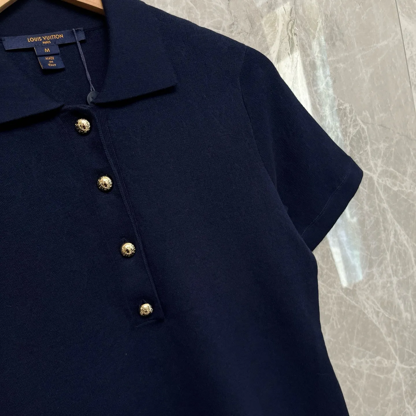 Monogram Piqué Cotton Polo Shirt D28524041 — view 5