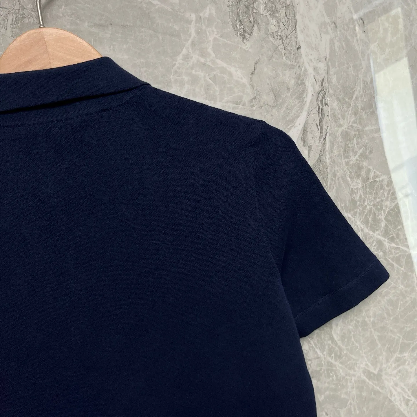 Monogram Piqué Cotton Polo Shirt D28524041 — view 6