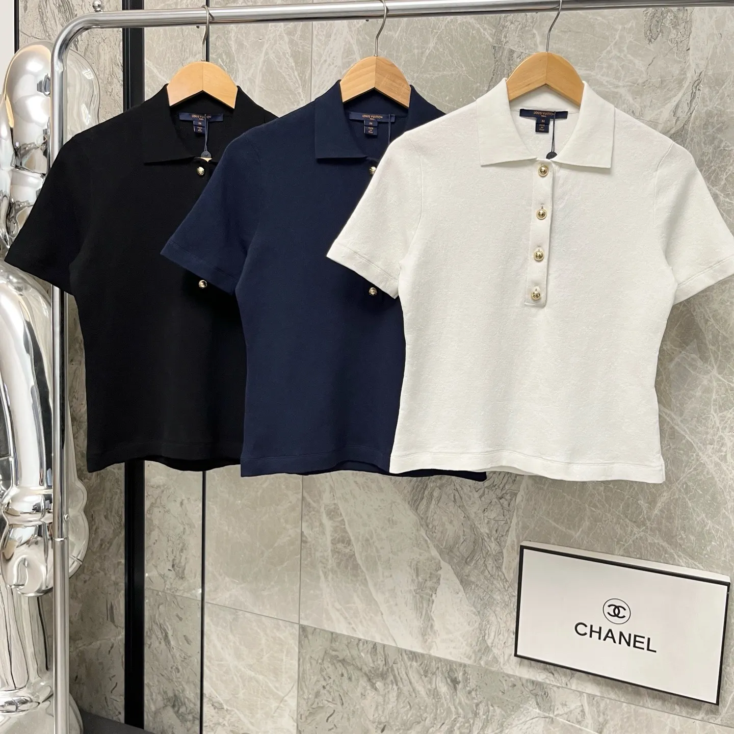 Monogram Piqué Cotton Polo Shirt D28524043 — view 10