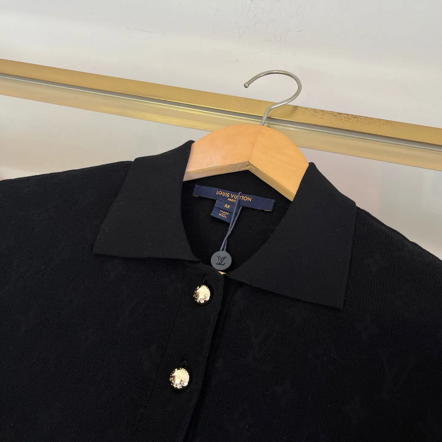 Monogram Piqué Cotton Polo Shirt D28524042 — view 4