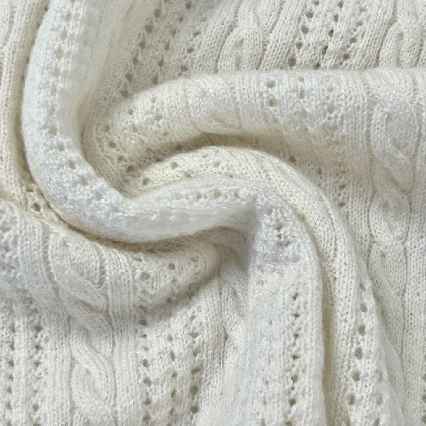 Logo-Patch Cable-Knit Cashmere Polo Shirt D28524049 — view 8