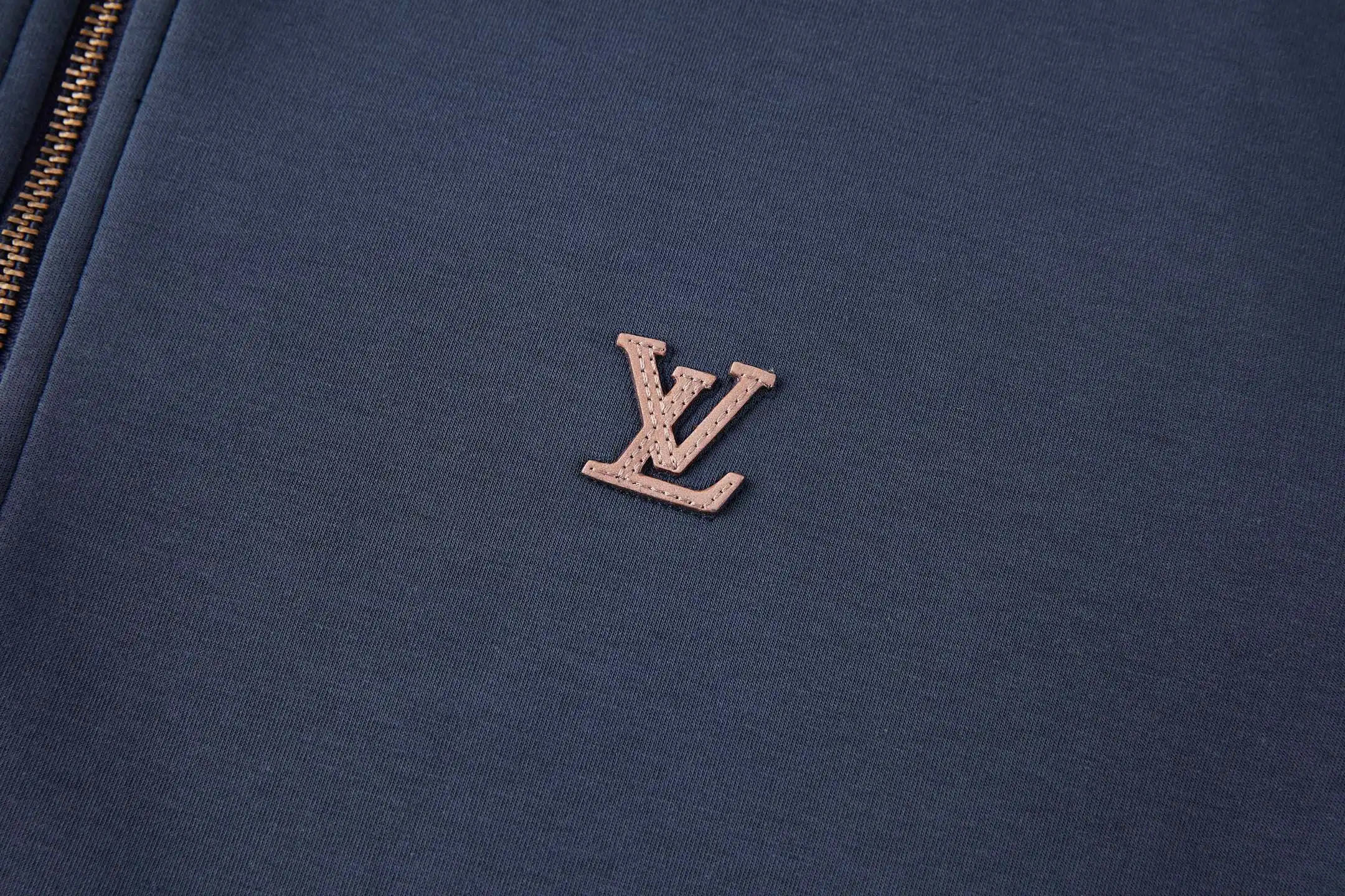 Leather Patch Zip-Up Hoodie D29024772 — view 5