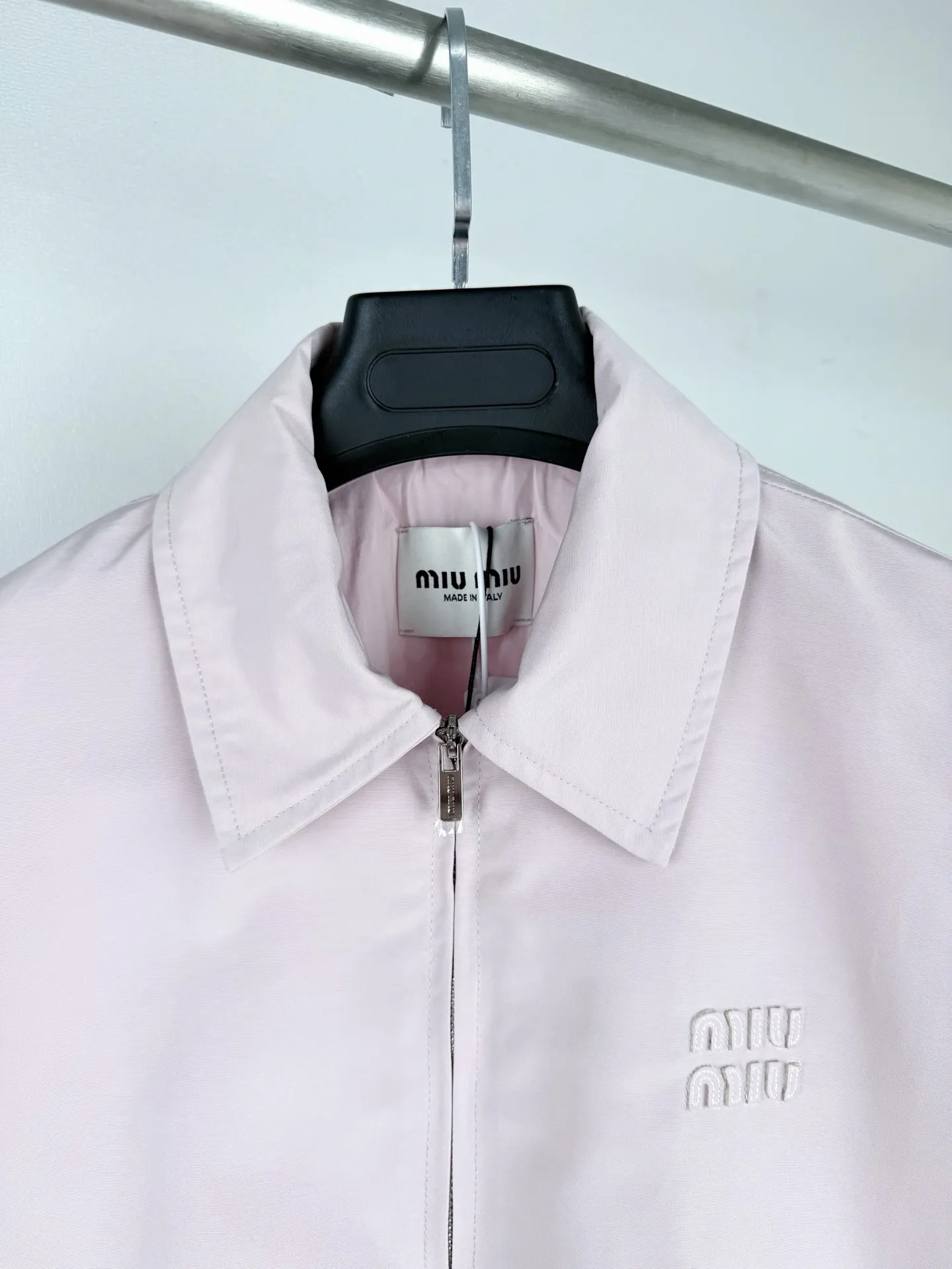 Embroidered Logo Zip-Up Harrington Jacket D29021310 — view 5