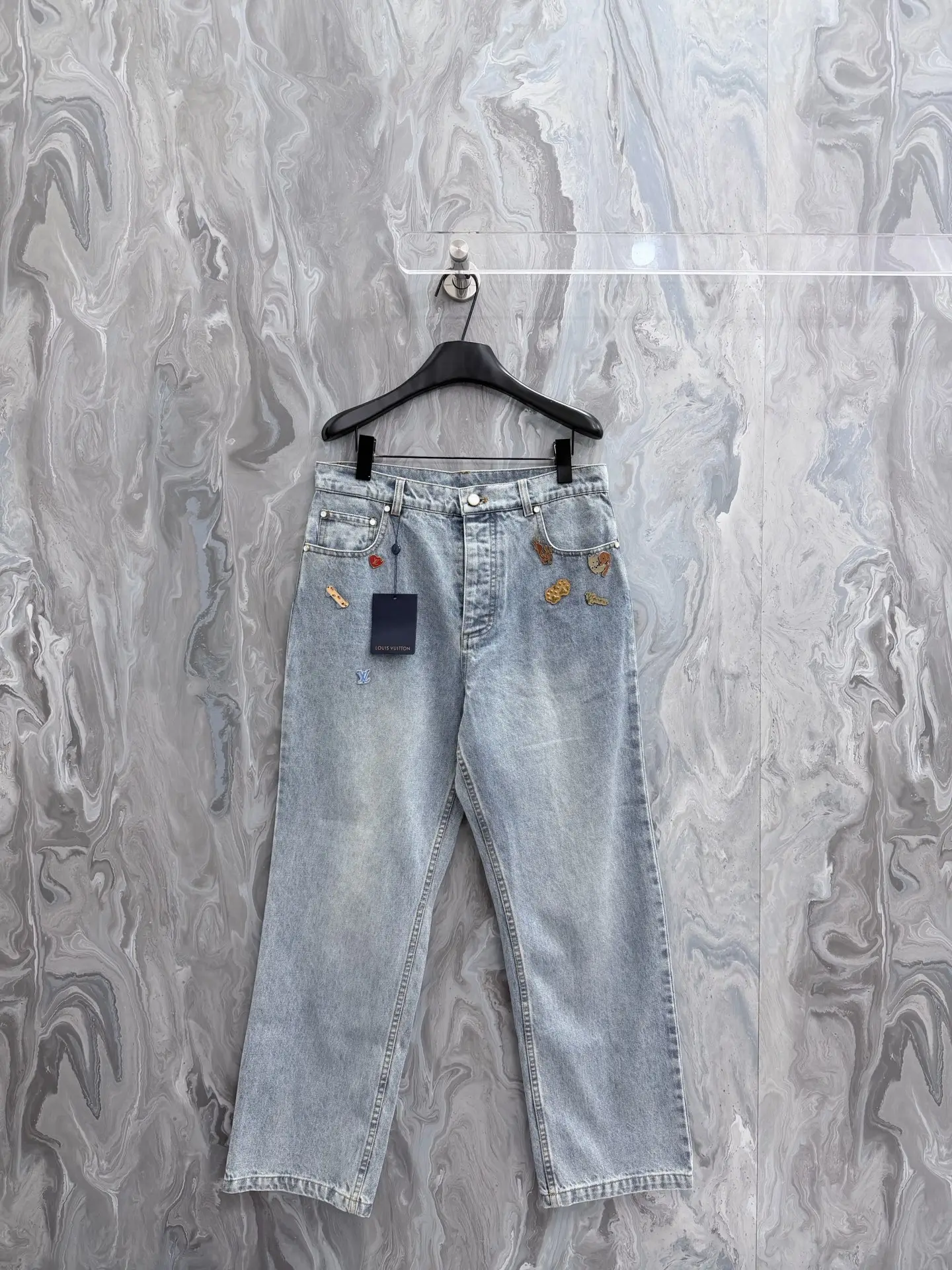 Embellished Straight-Leg Denim Jeans D29023337