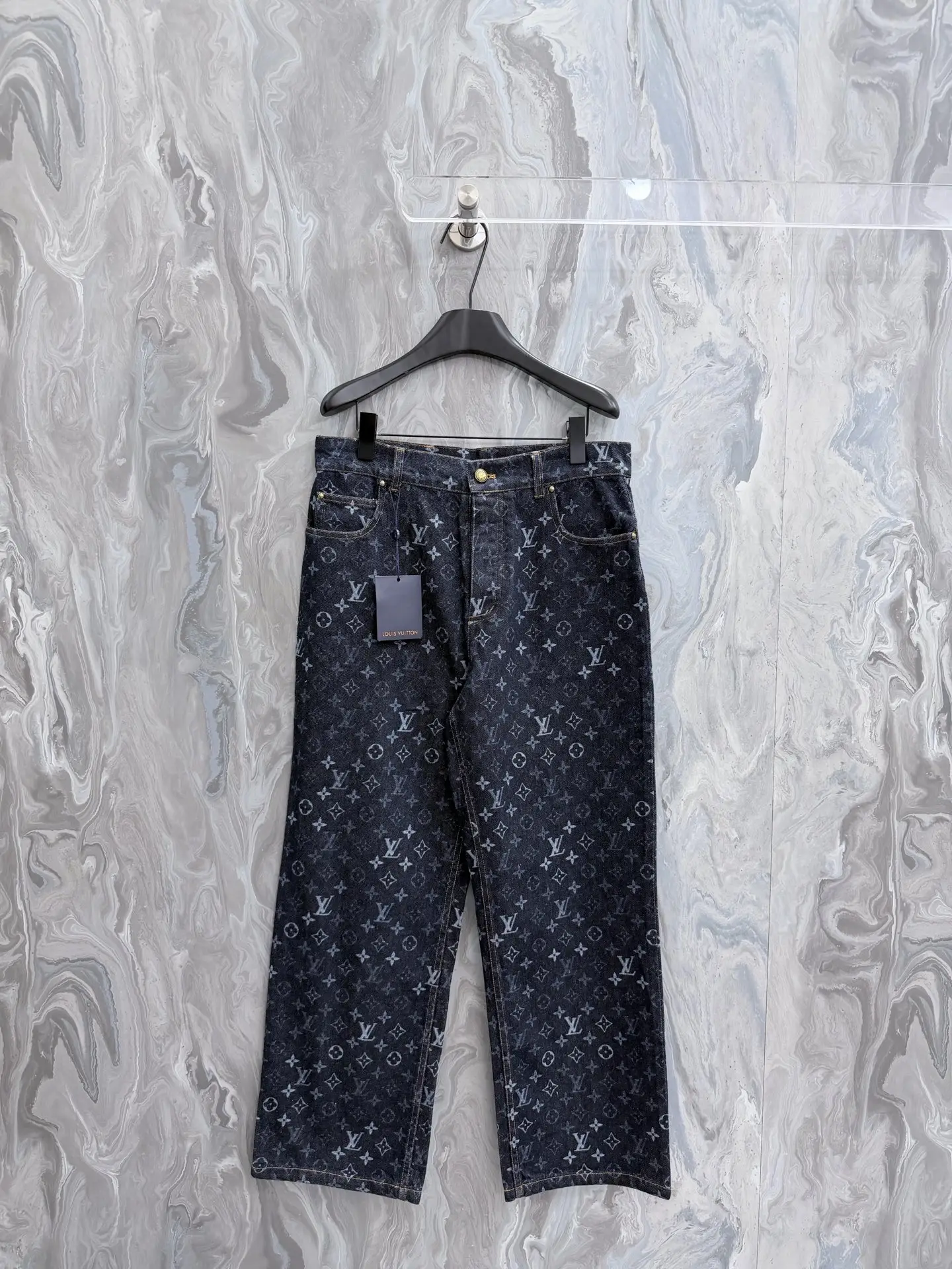 Monogram All-Over Print Denim Jeans D29023329