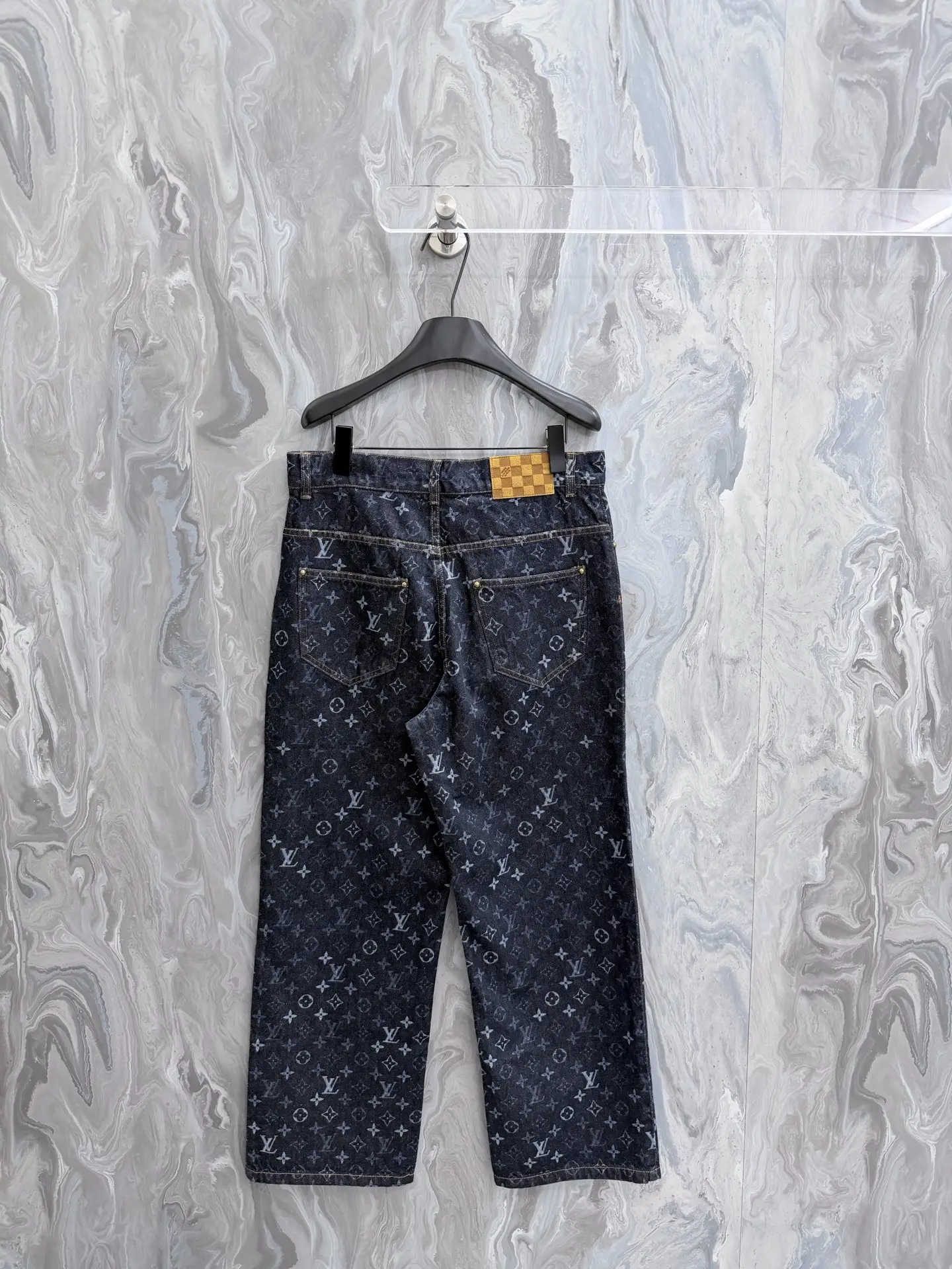 Monogram All-Over Print Denim Jeans D29023329 — view 2