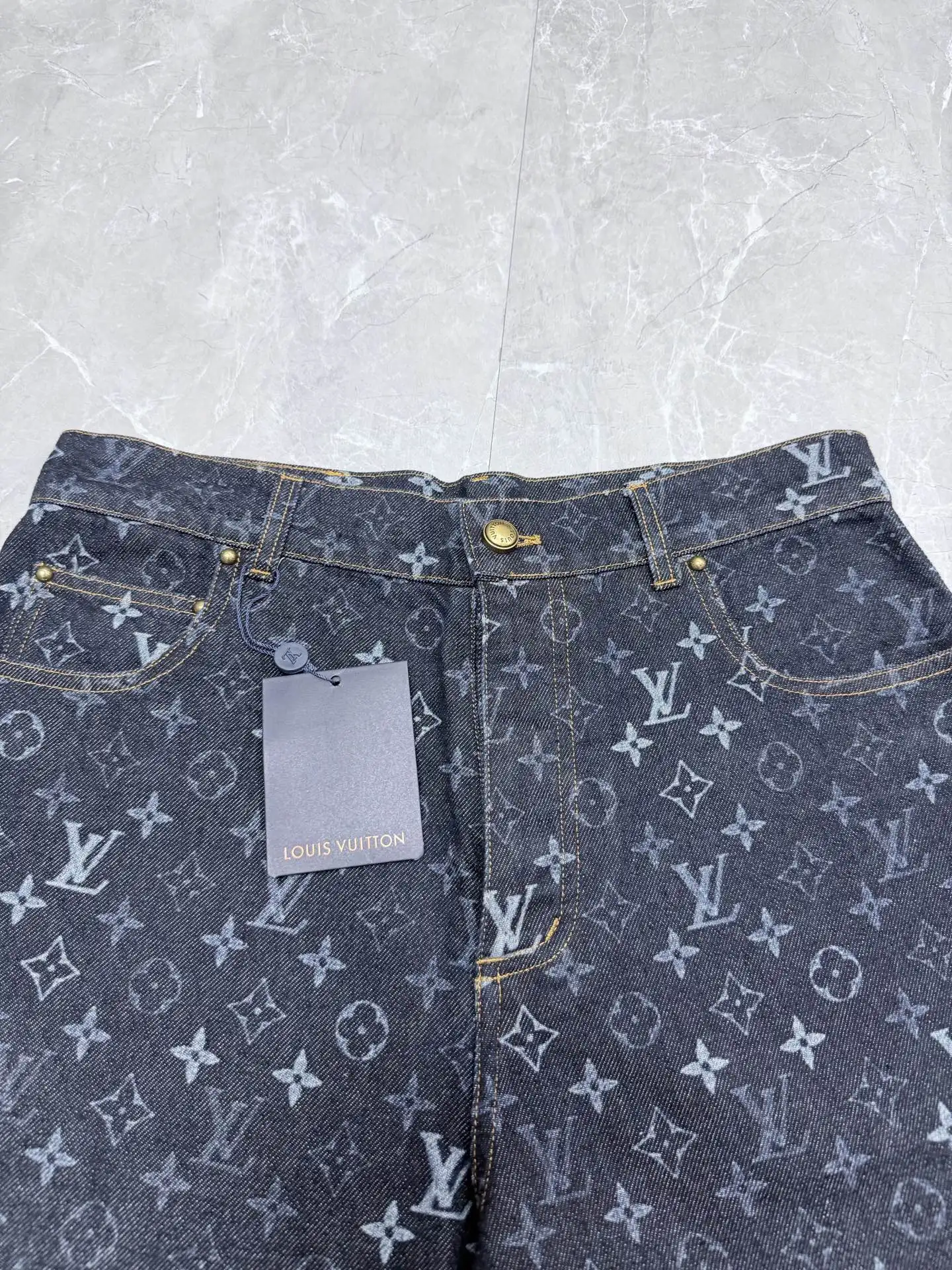 Monogram All-Over Print Denim Jeans D29023329 — view 3