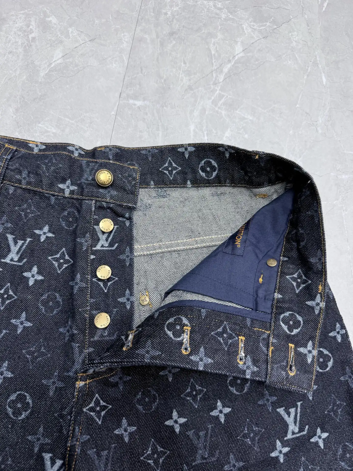 Monogram All-Over Print Denim Jeans D29023329 — view 5