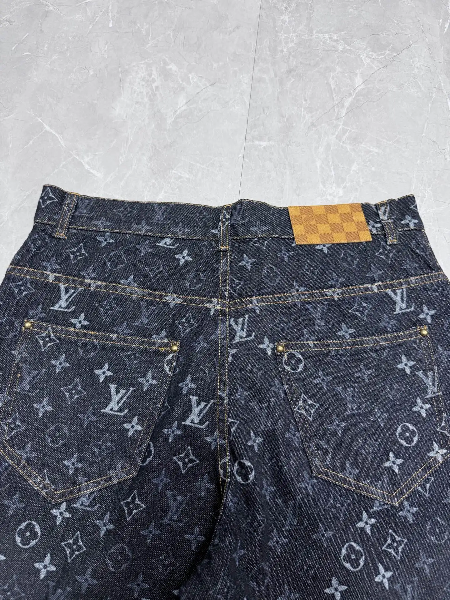 Monogram All-Over Print Denim Jeans D29023329 — view 7
