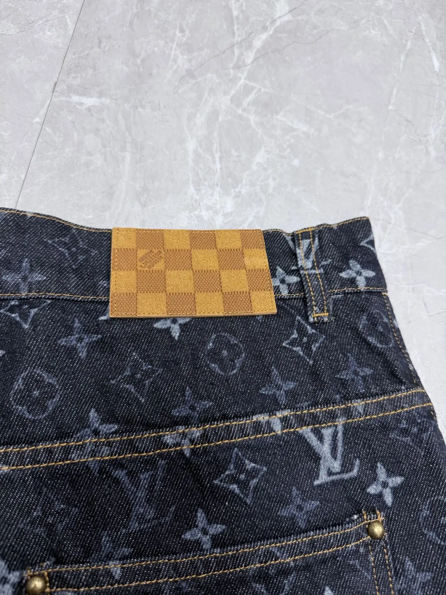 Monogram All-Over Print Denim Jeans D29023329 — view 9