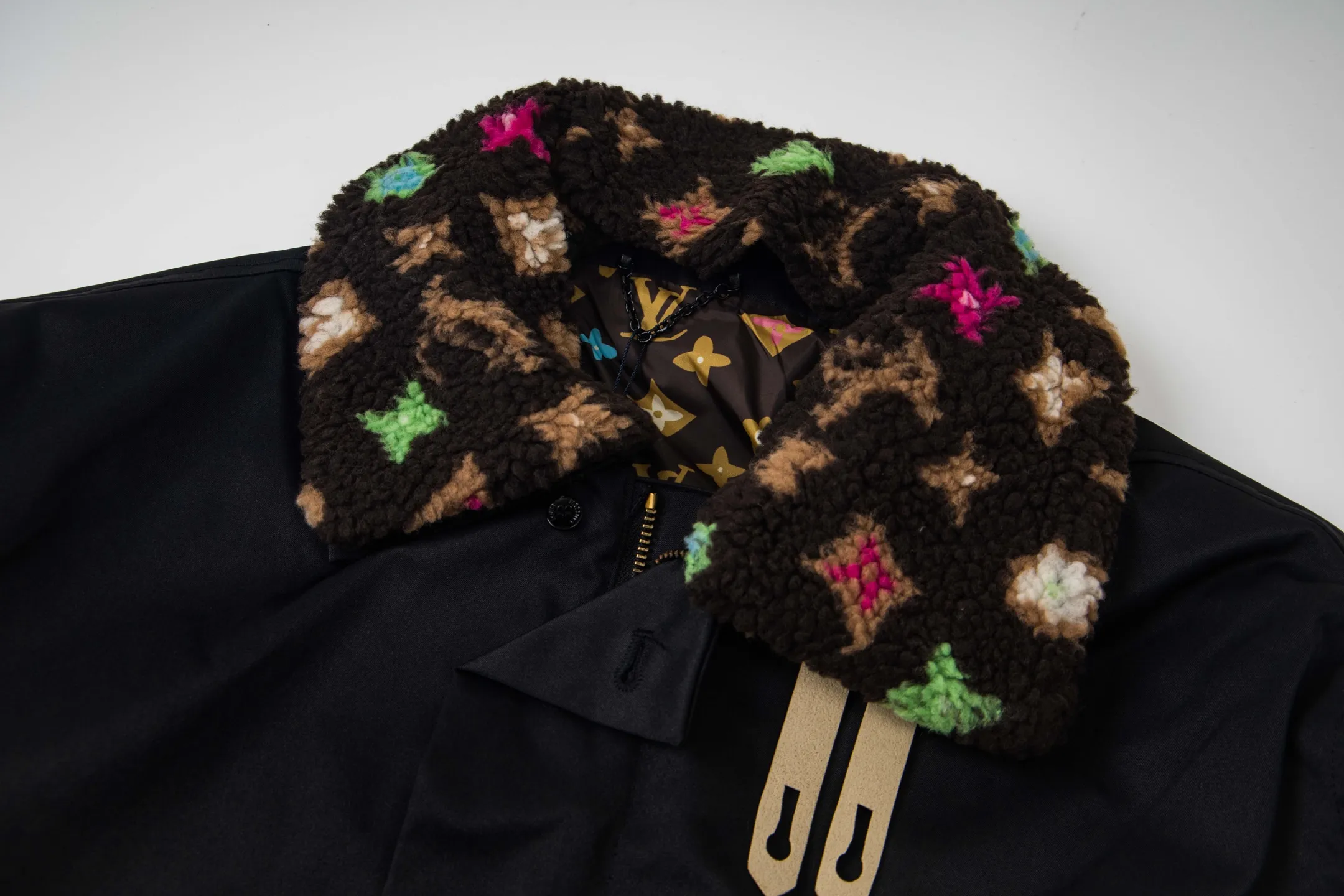 Louis Vuitton x Tyler, The Creator Monogram Shearling Collar Jacket D29523490 — view 3