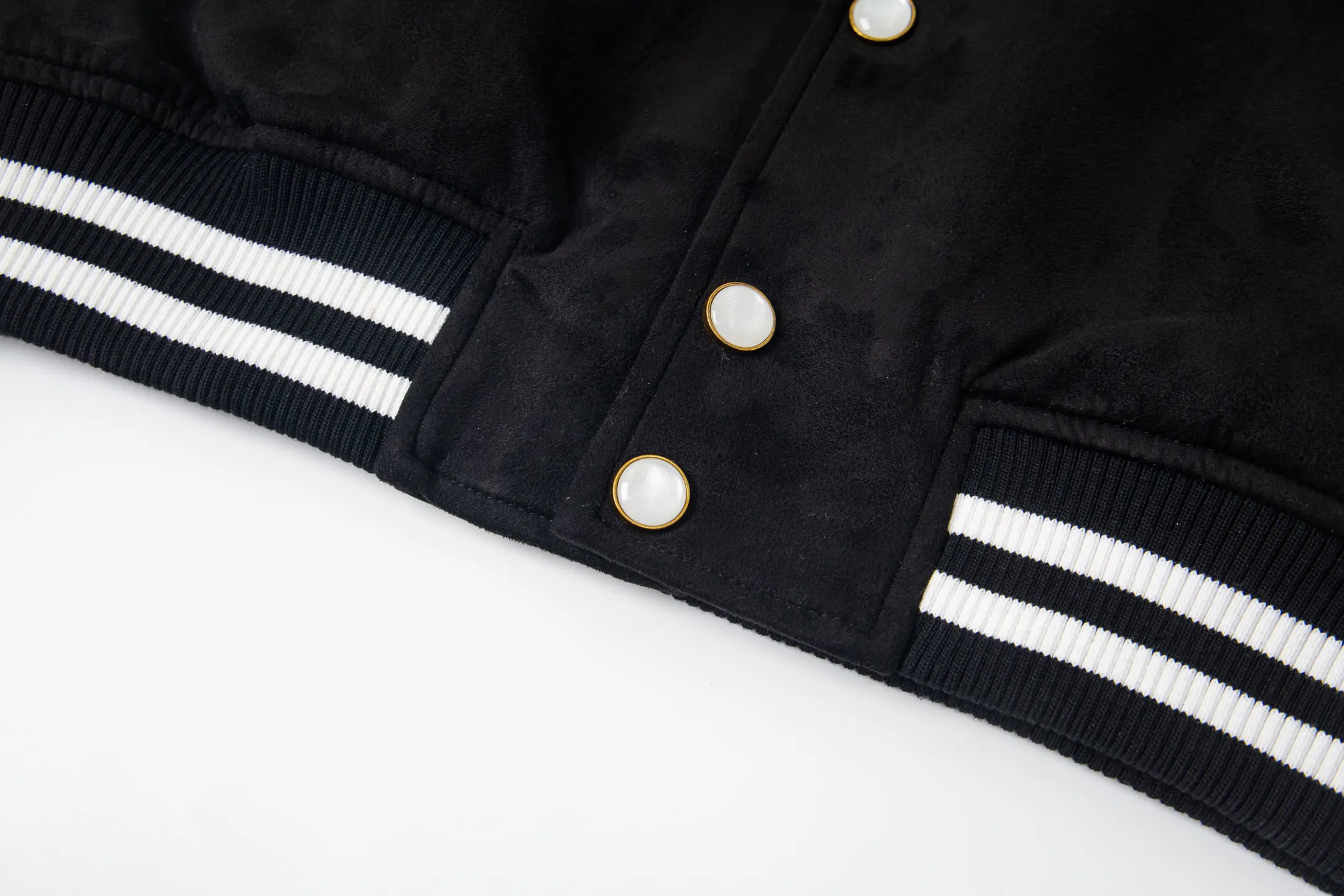 Crystal-Embellished Suede Bomber Jacket D29523487 — view 6