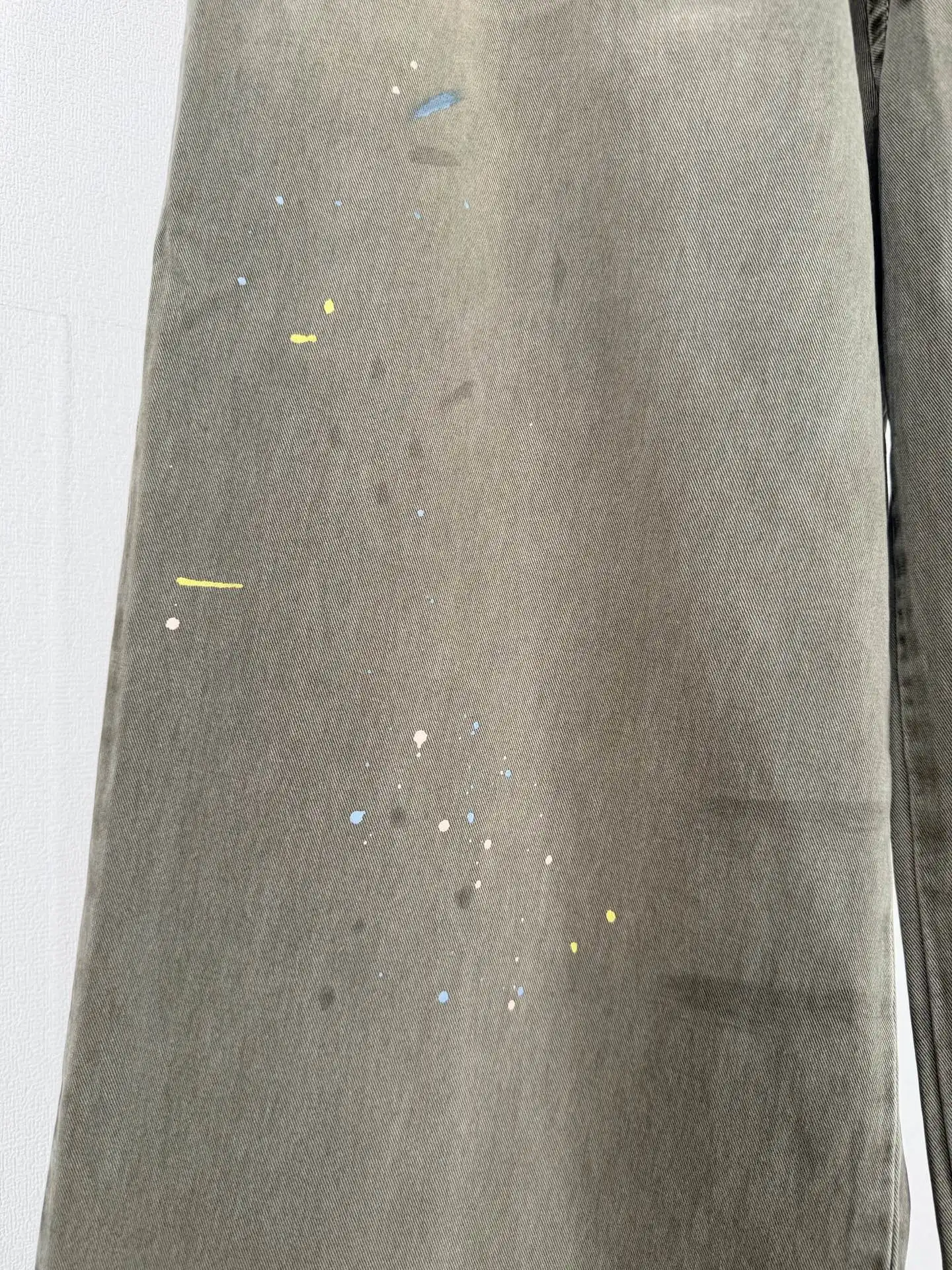 Paint-Splatter Logo-Embroidered Cotton Trousers D29521288 — view 7
