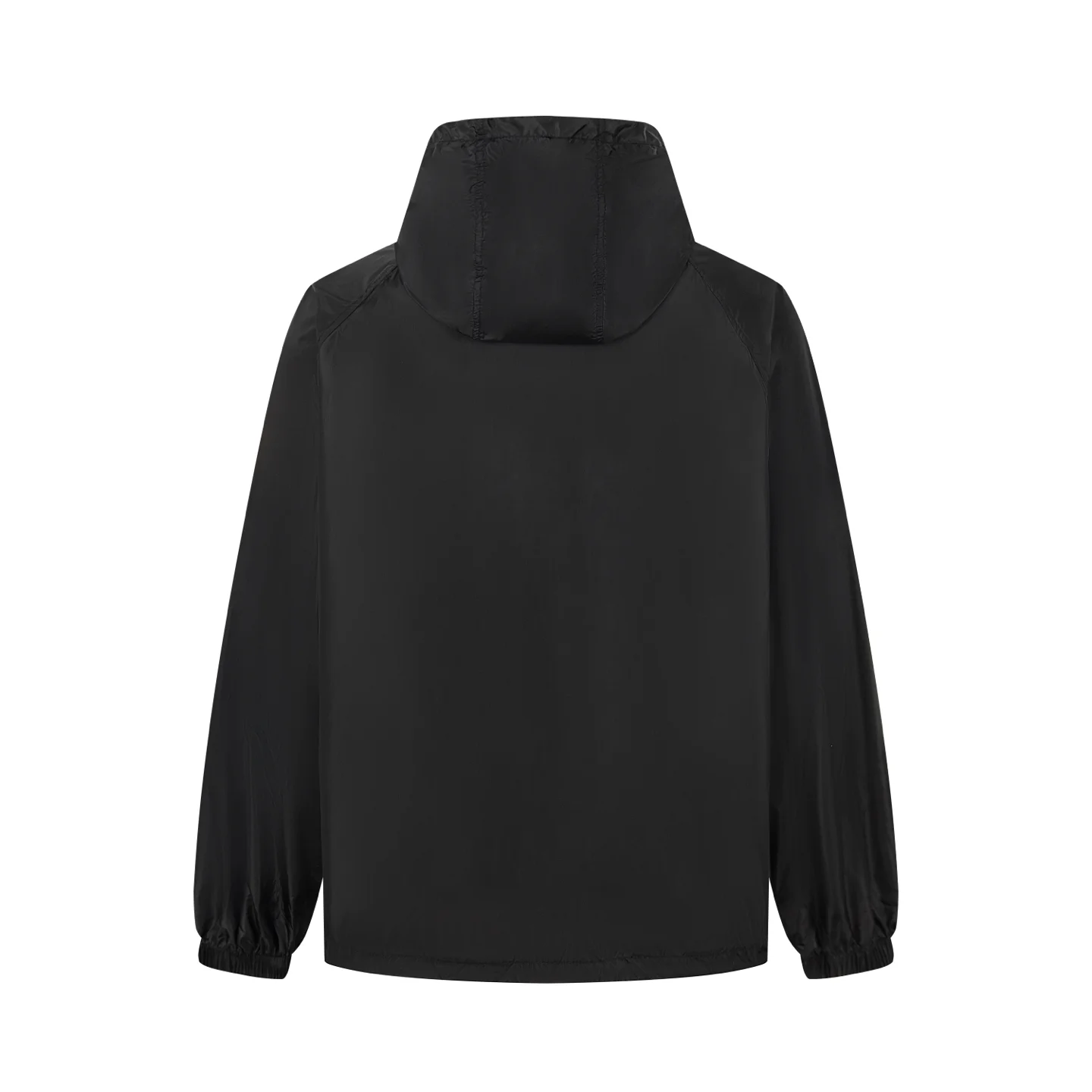 Check-Placket Hooded Nylon Jacket D29522970 — view 2