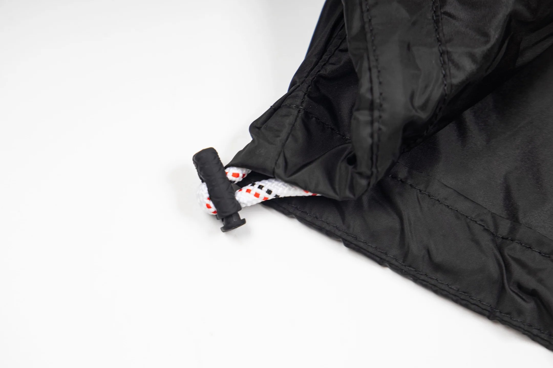Check-Placket Hooded Nylon Jacket D29522970 — view 6