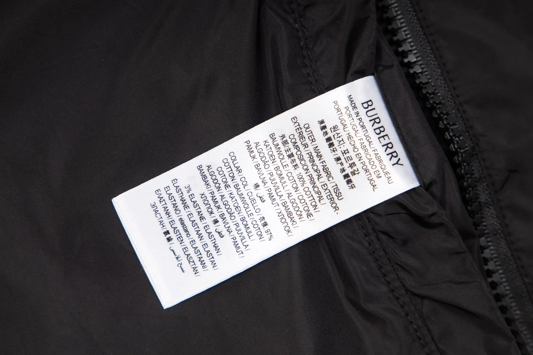 Check-Placket Hooded Nylon Jacket D29522970 — view 9