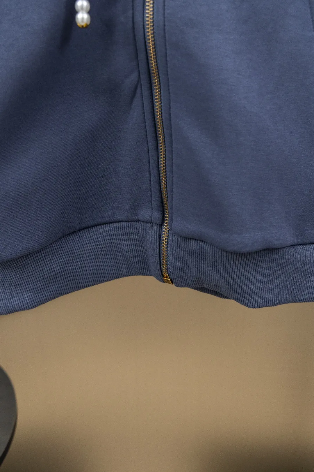 Embroidered Zip-Up Knit Hoodie D29524737 — view 11