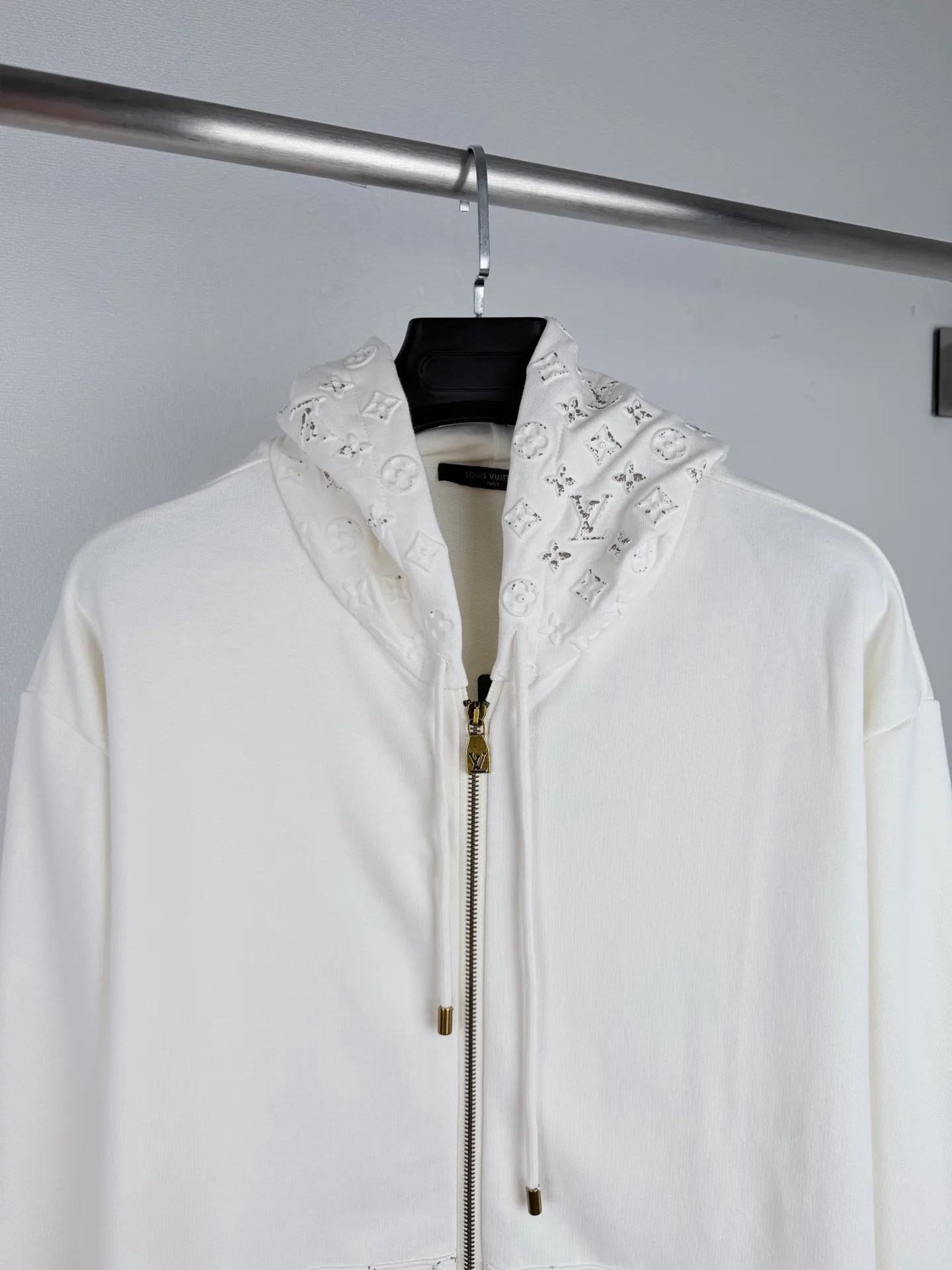 Monogram Embossed Zip-Up Hoodie D30022737 — view 2