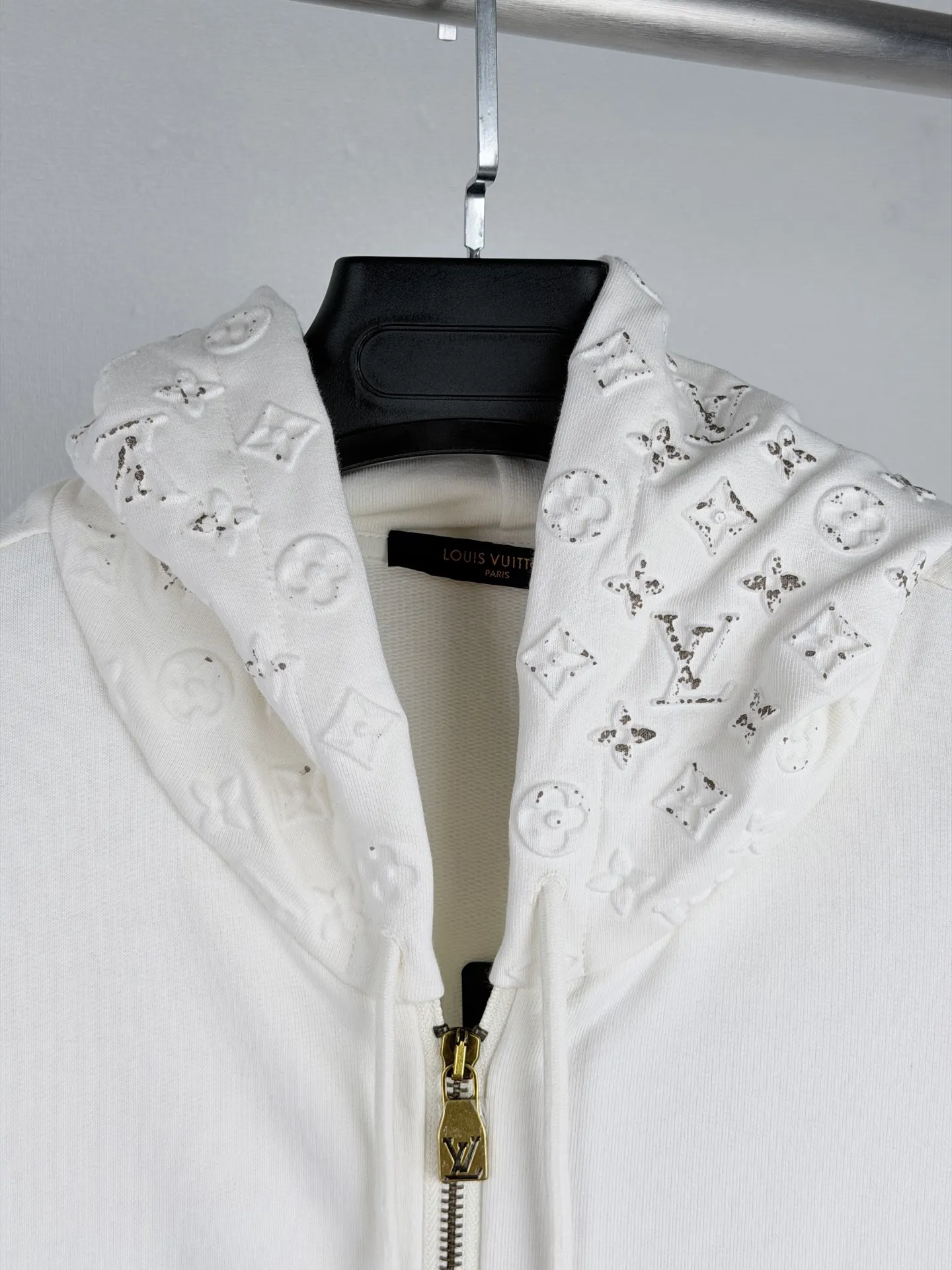 Monogram Embossed Zip-Up Hoodie D30022737 — view 5