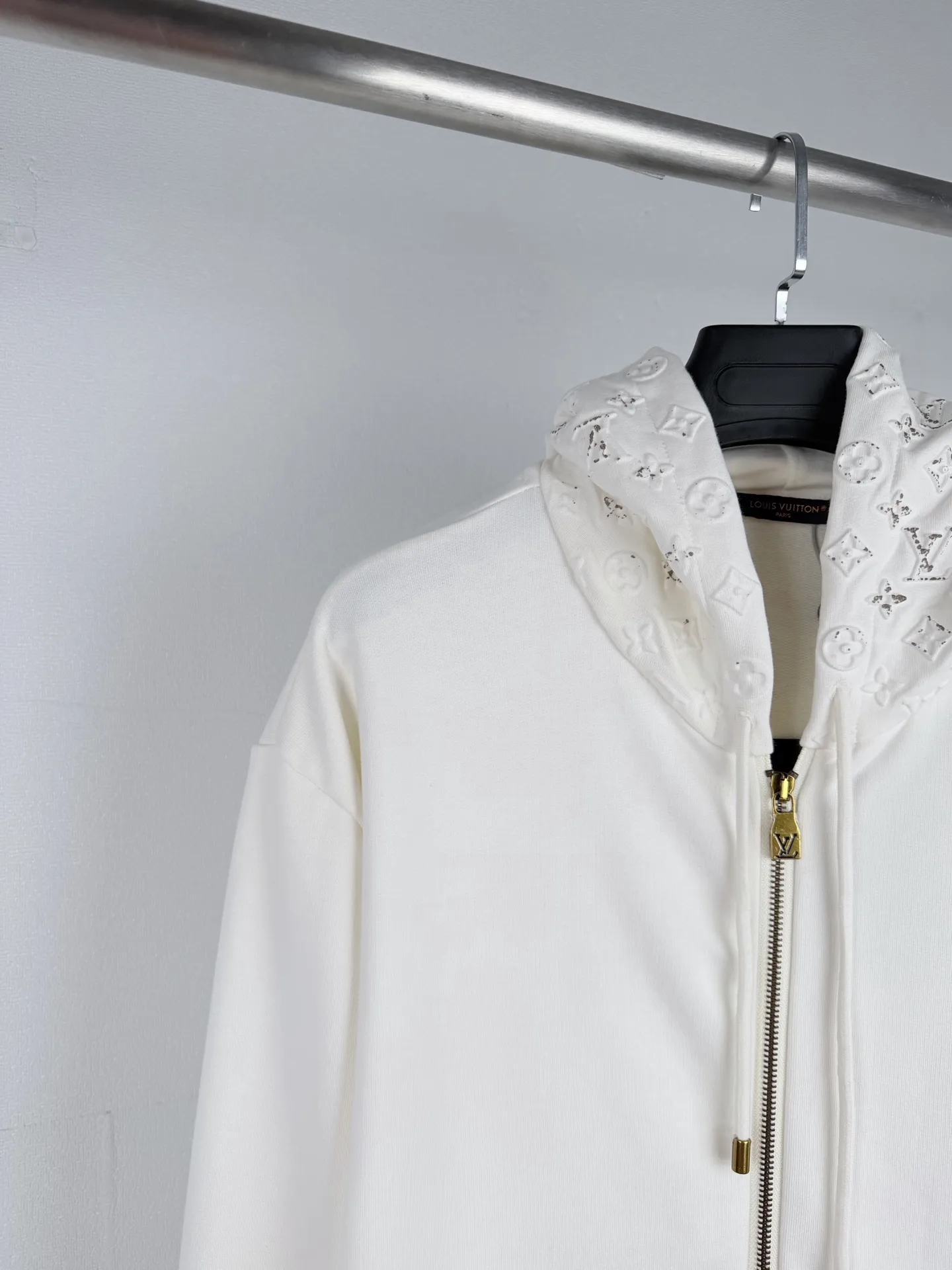 Monogram Embossed Zip-Up Hoodie D30022737 — view 6