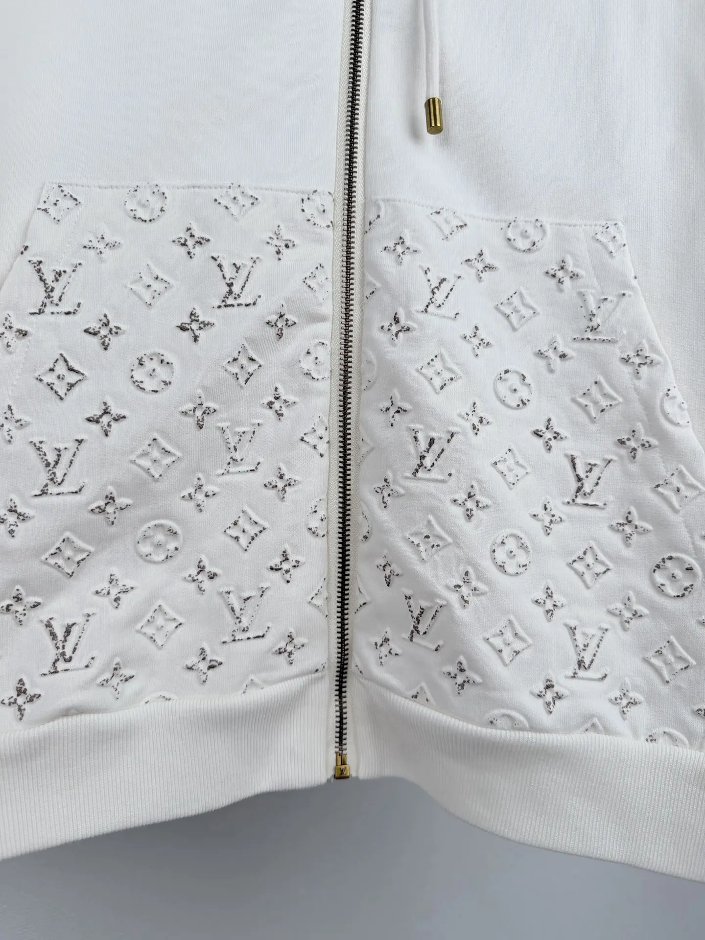 Monogram Embossed Zip-Up Hoodie D30022737 — view 9