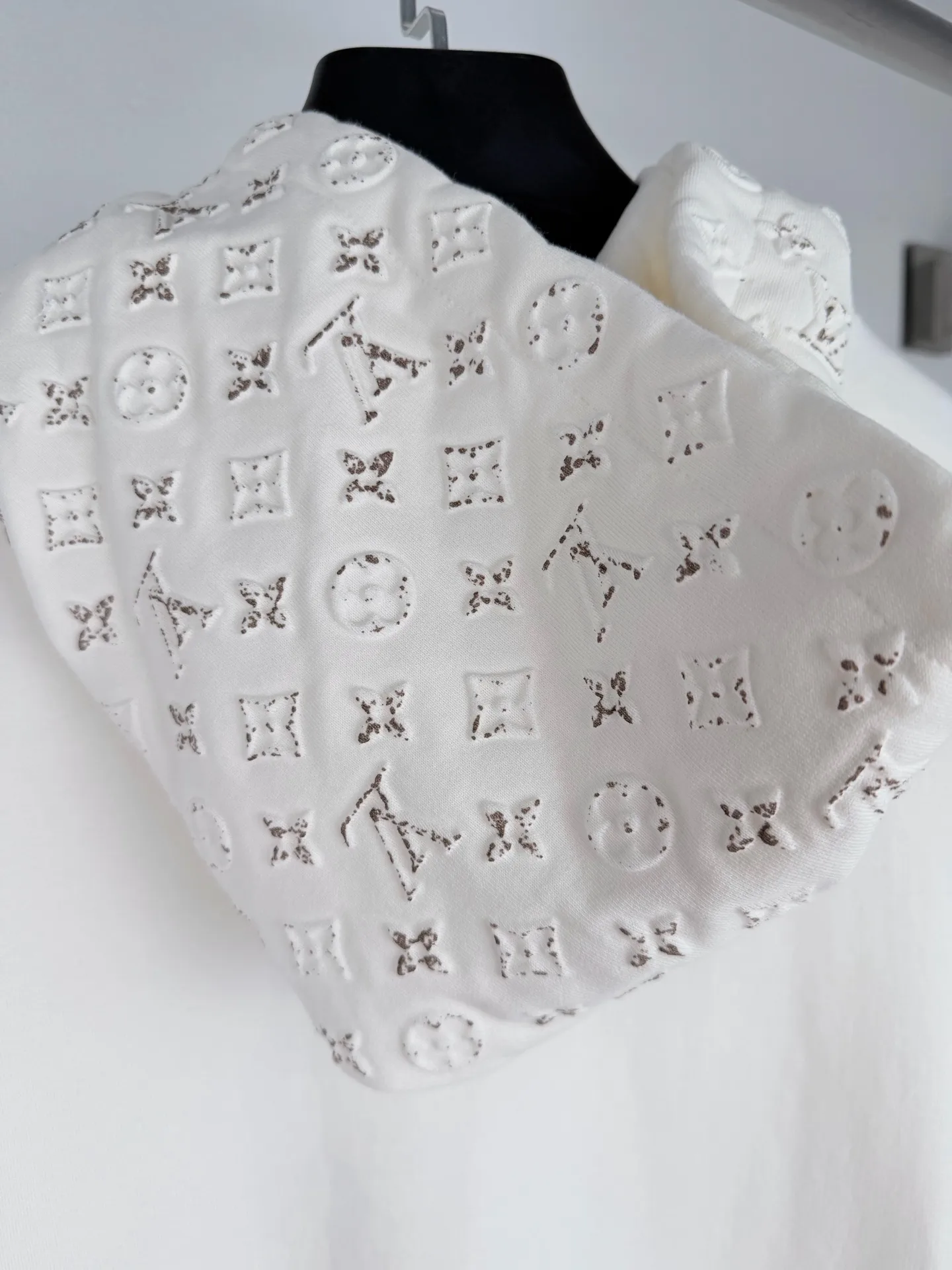 Monogram Embossed Zip-Up Hoodie D30022737 — view 12
