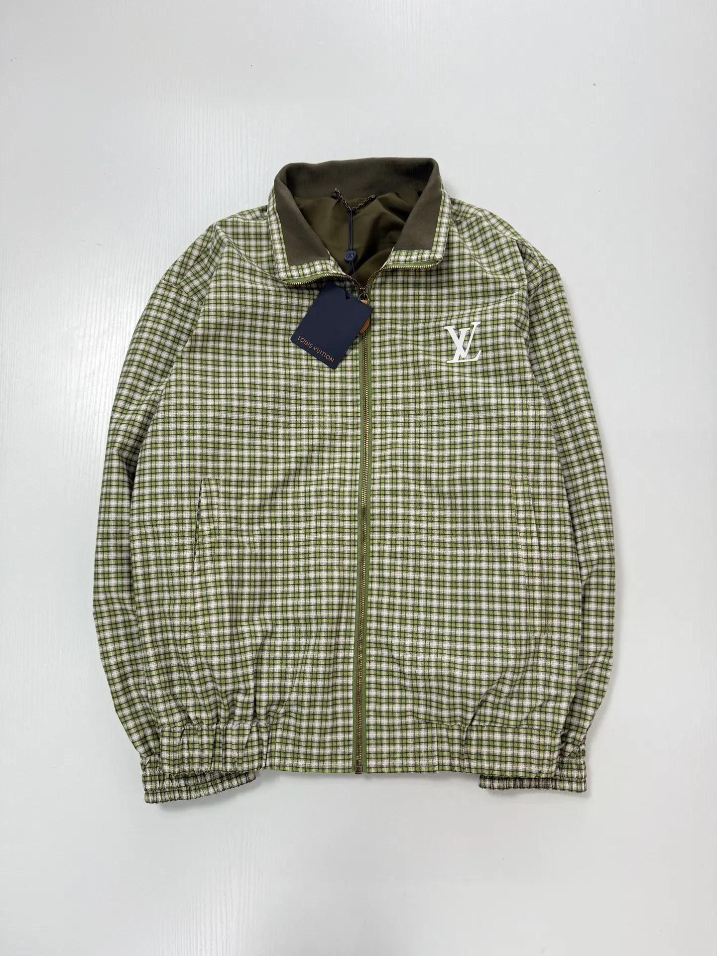 Checkered Gradient Harrington Jacket D30021248 — view 3