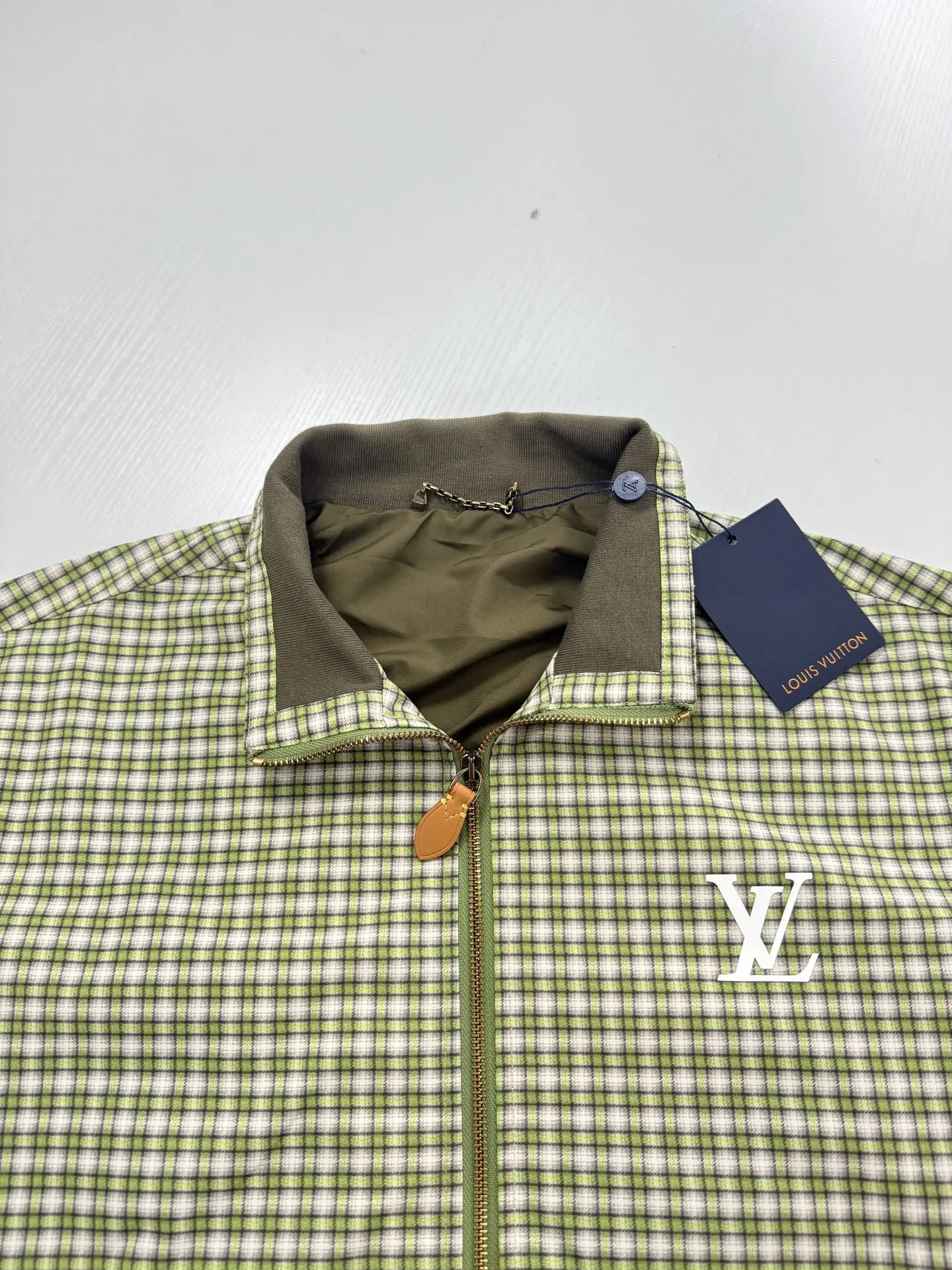 Checkered Gradient Harrington Jacket D30021248 — view 4