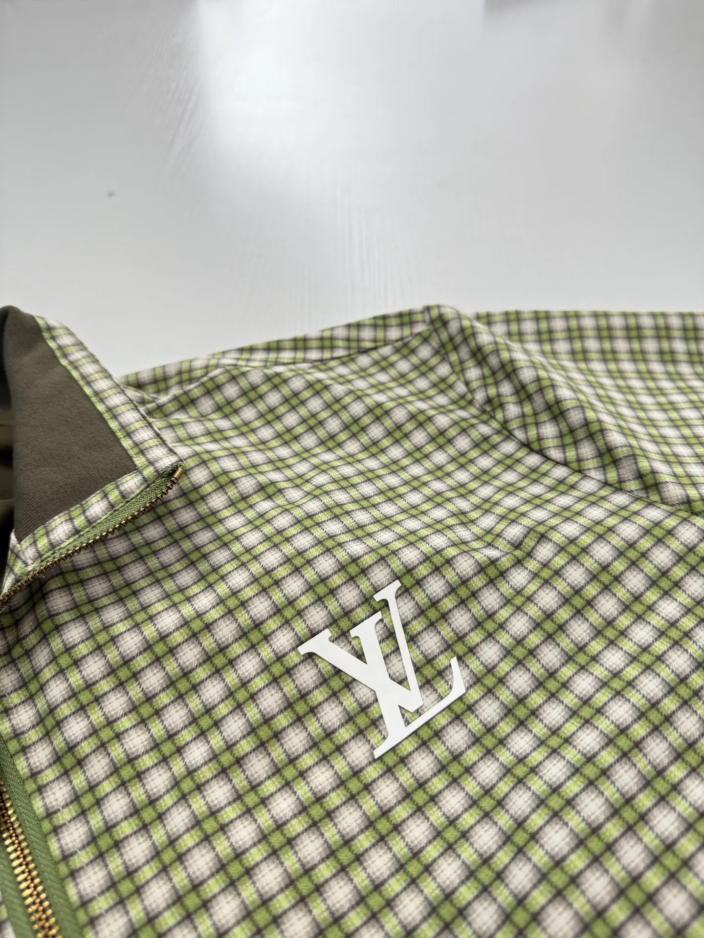 Checkered Gradient Harrington Jacket D30021248 — view 7