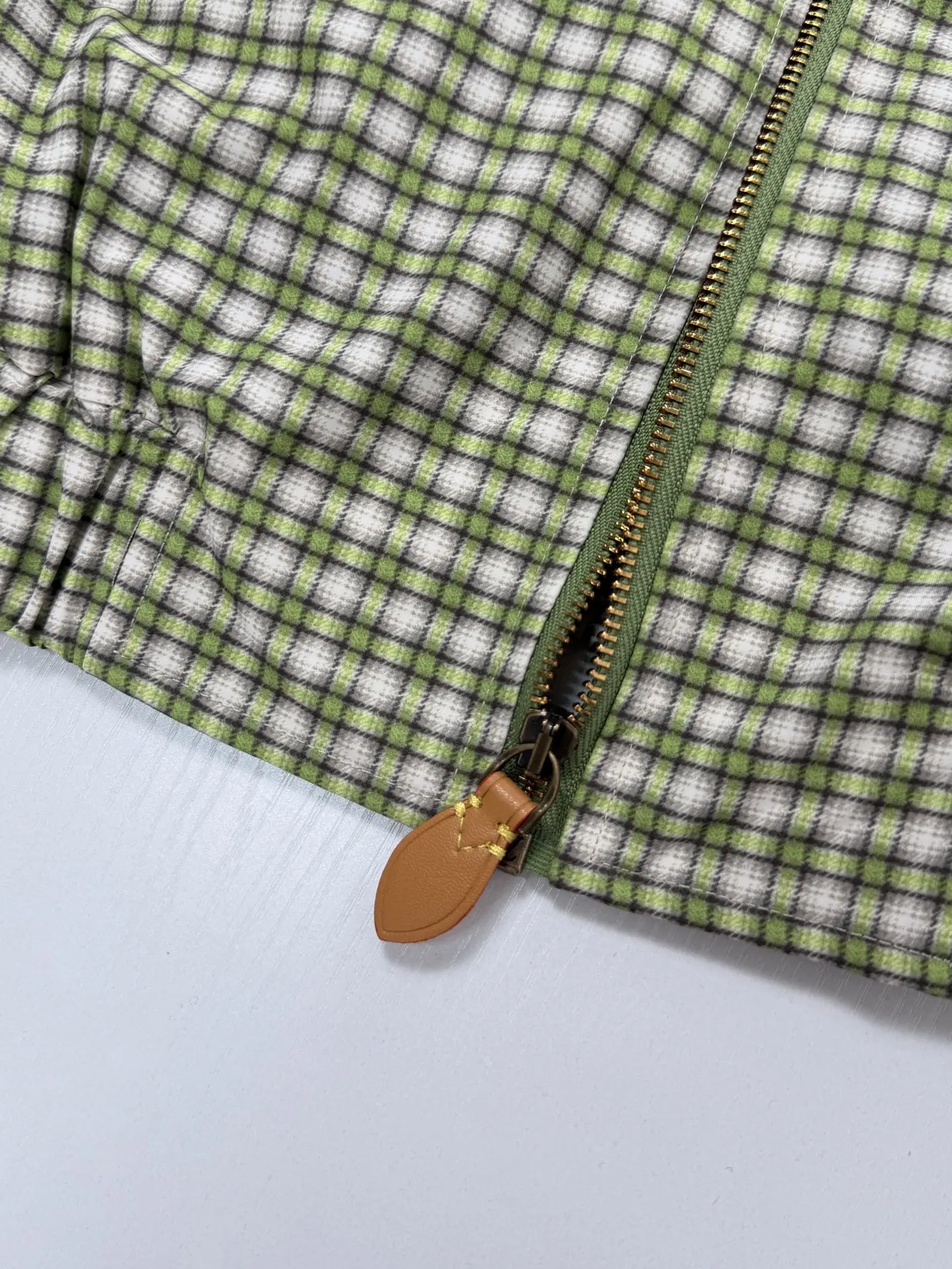 Checkered Gradient Harrington Jacket D30021248 — view 8