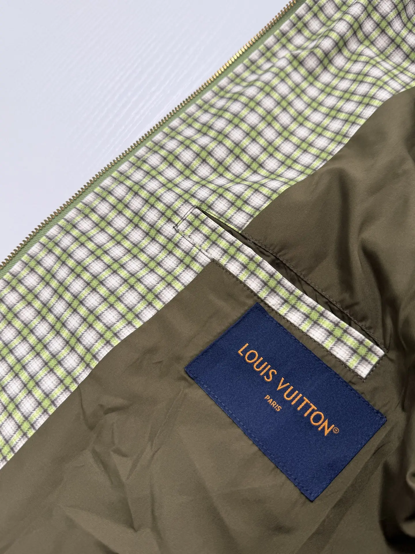 Checkered Gradient Harrington Jacket D30021248 — view 11
