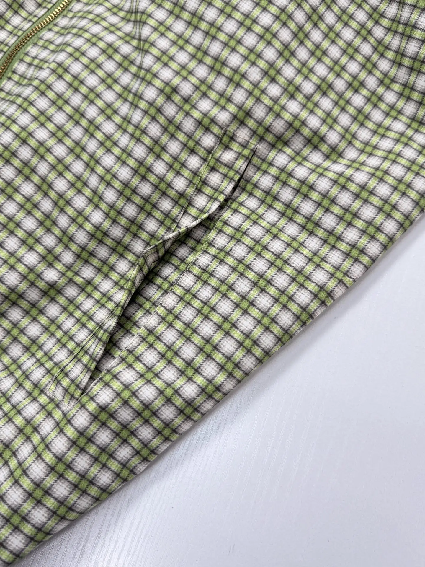 Checkered Gradient Harrington Jacket D30021248 — view 15