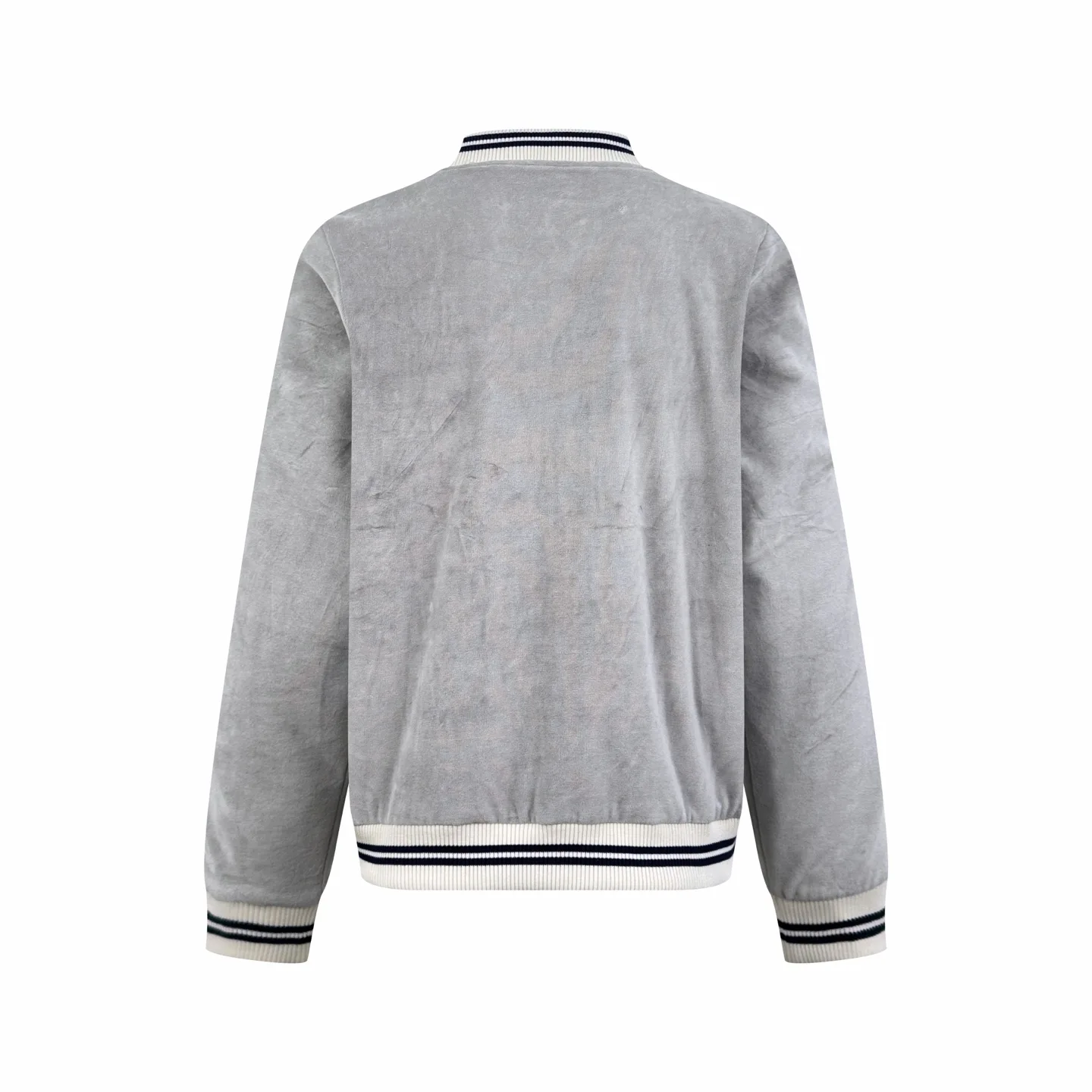 Triomphe Embroidered Velour Bomber Jacket D30023188 — view 2
