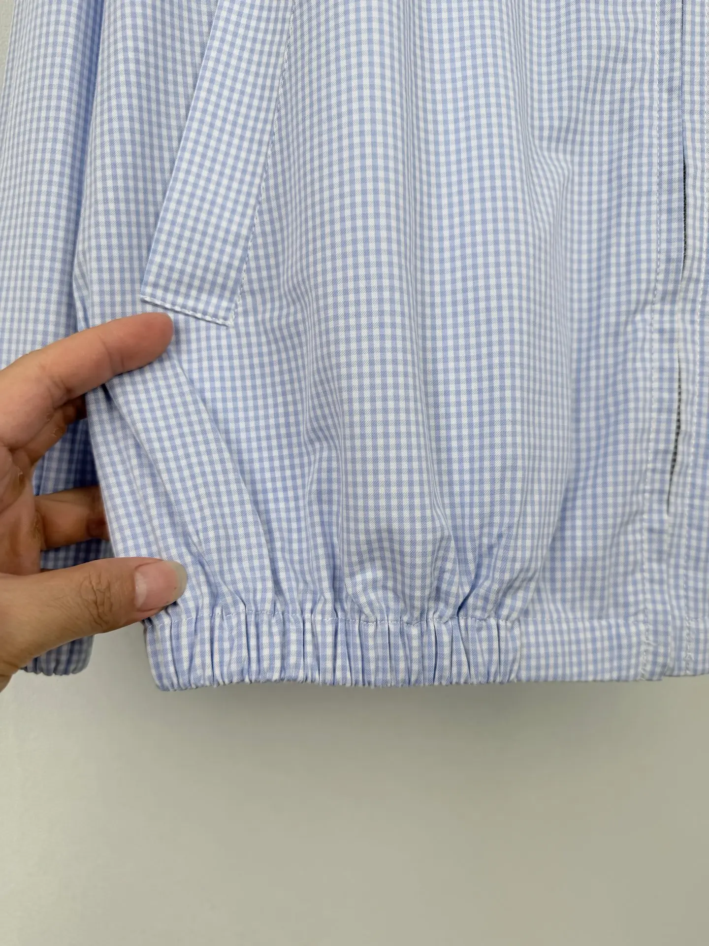 Gingham Check Harrington Jacket D30021305 — view 9
