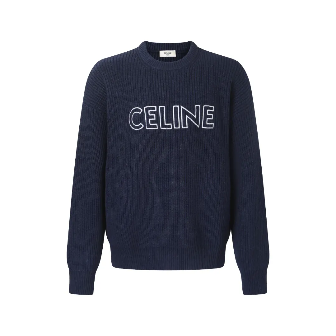 Logo-Embroidered Ribbed Merino Wool Sweater D30021339