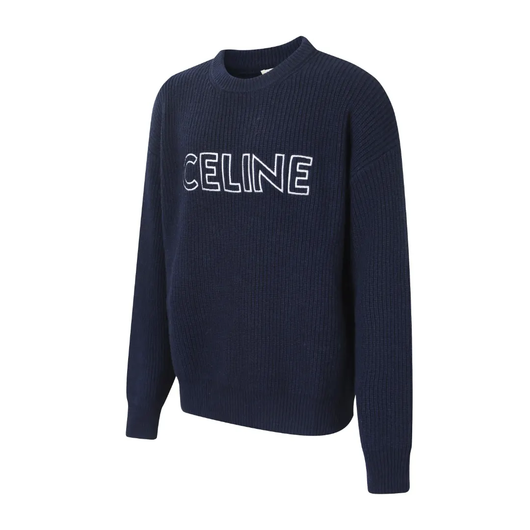 Logo-Embroidered Ribbed Merino Wool Sweater D30021339 — view 2