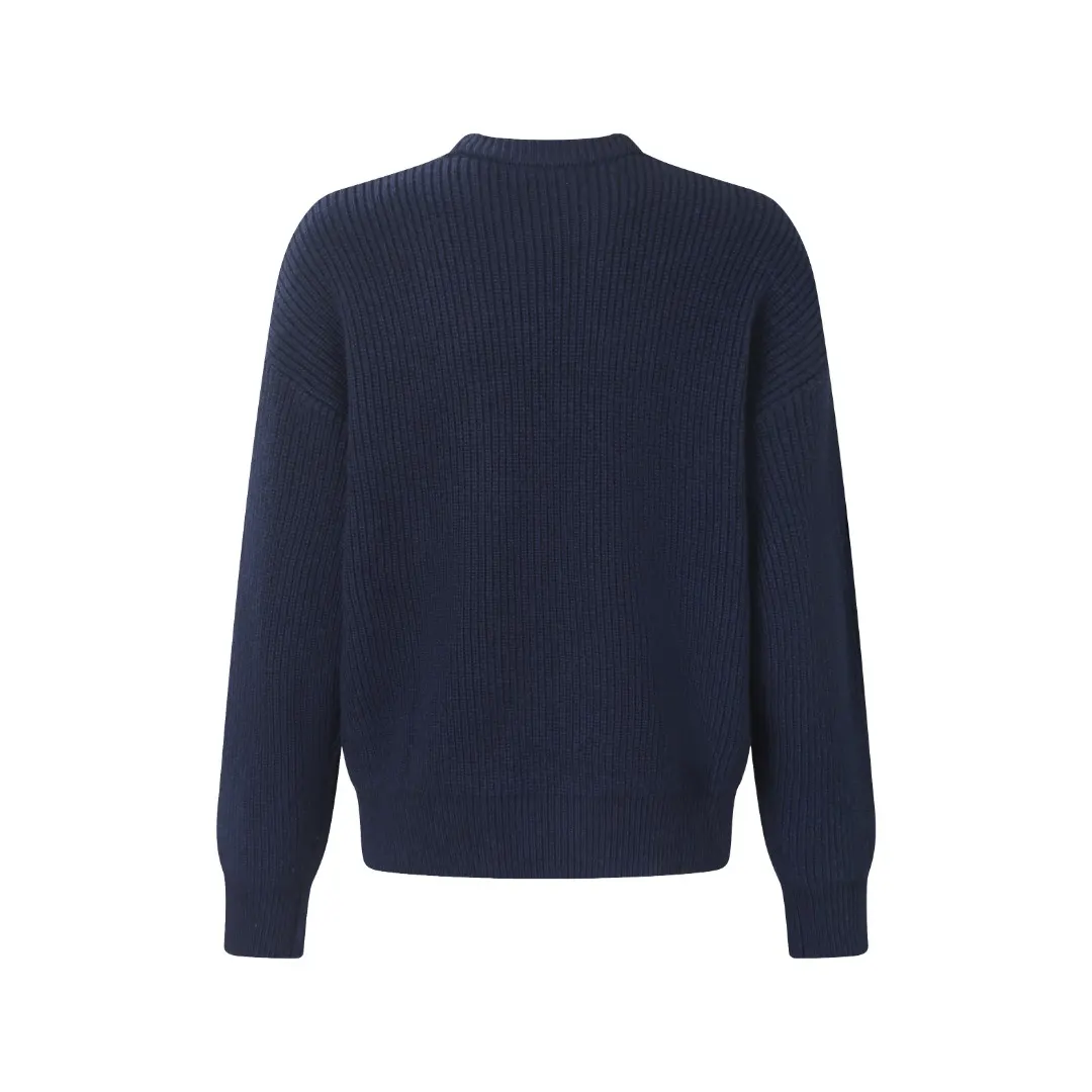 Logo-Embroidered Ribbed Merino Wool Sweater D30021339 — view 3