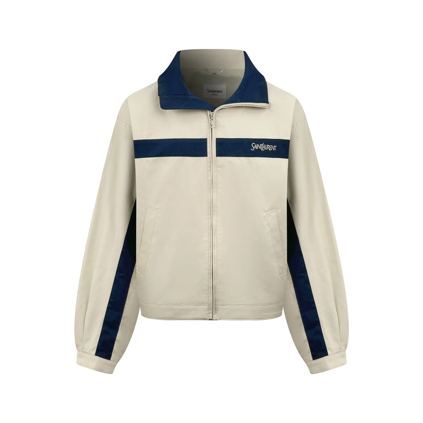 Logo-Embroidered Color-Block Poplin Jacket D30522711