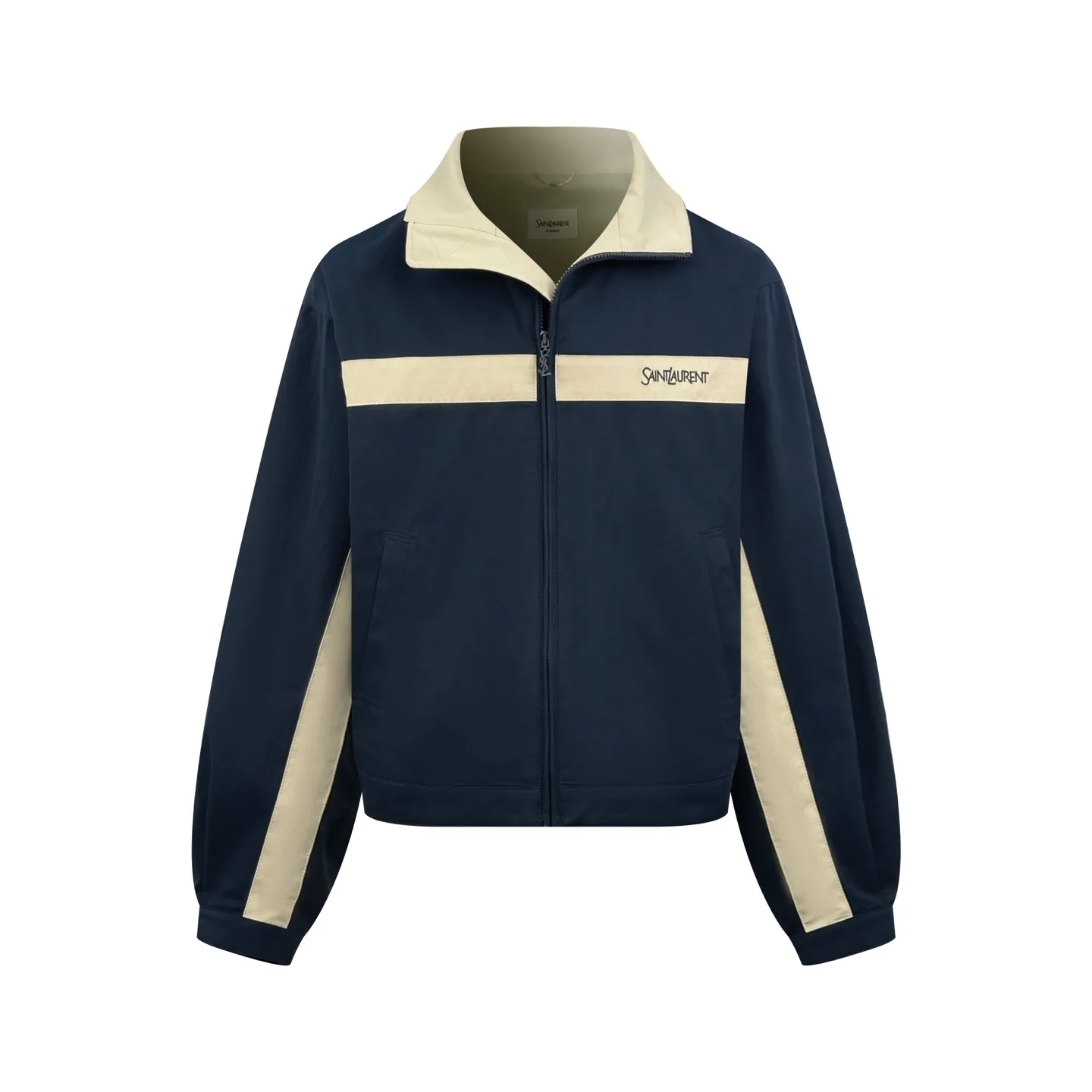 Logo-Embroidered Color-Block Poplin Jacket D30522710