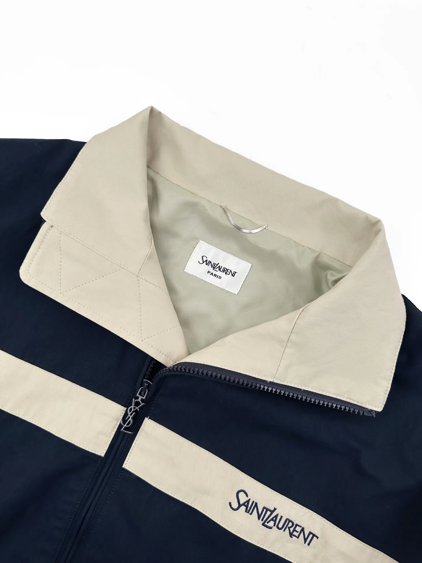 Logo-Embroidered Color-Block Poplin Jacket D30522710 — view 3