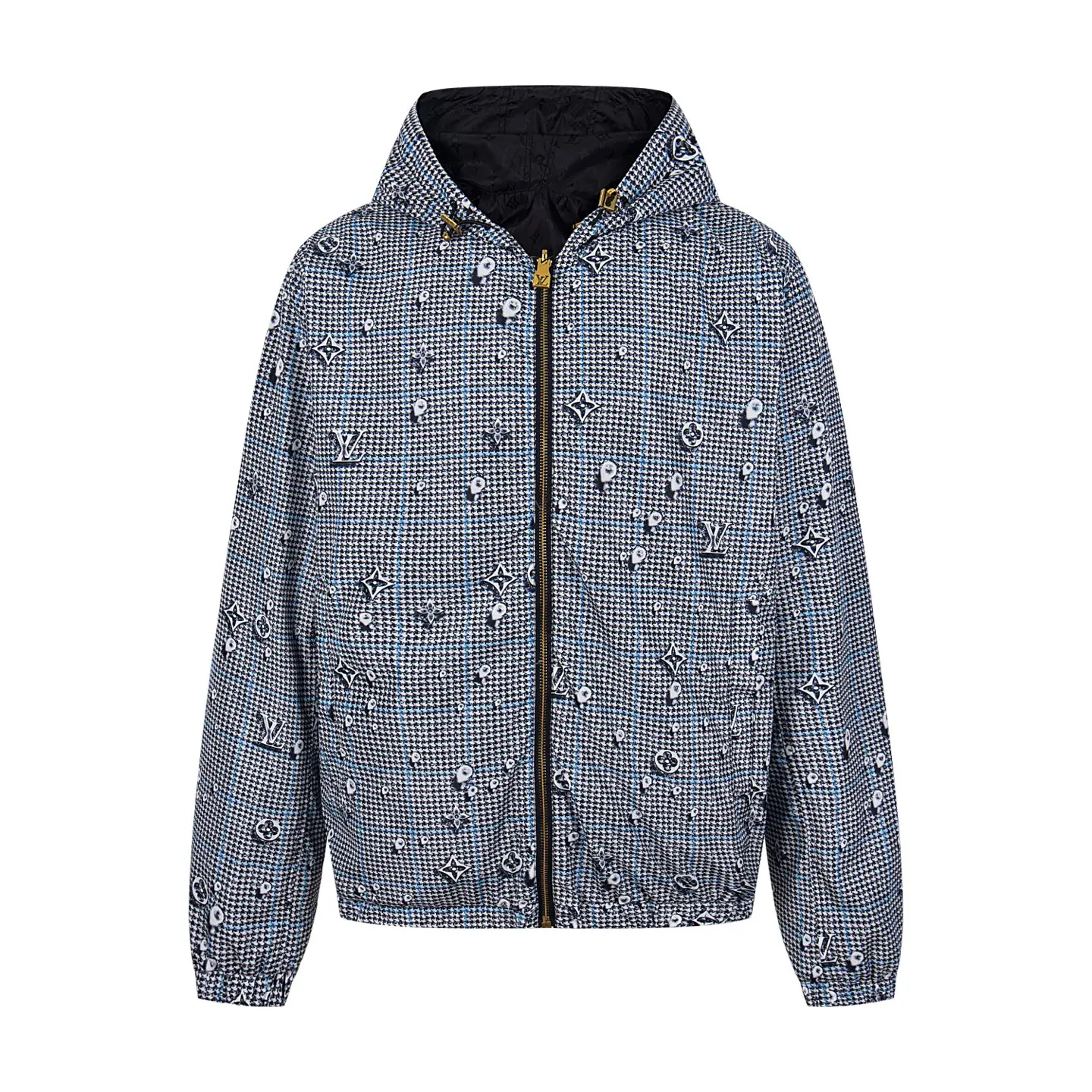 Reversible Monogram Print Hooded Windbreaker D30523494