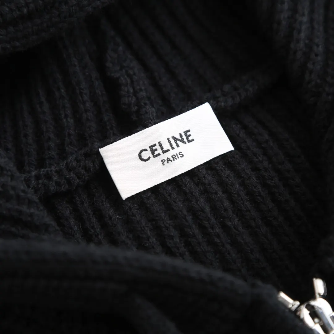 Logo-Embroidered Merino Wool Zip-Up Hoodie D30523211 — view 5